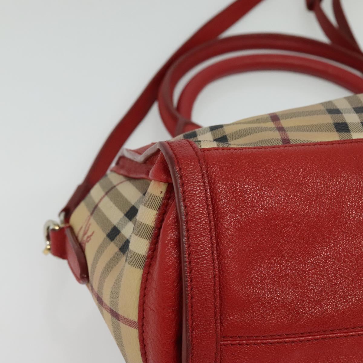 Burberry Haymarket Pvc Handbag (Pre-Owned)