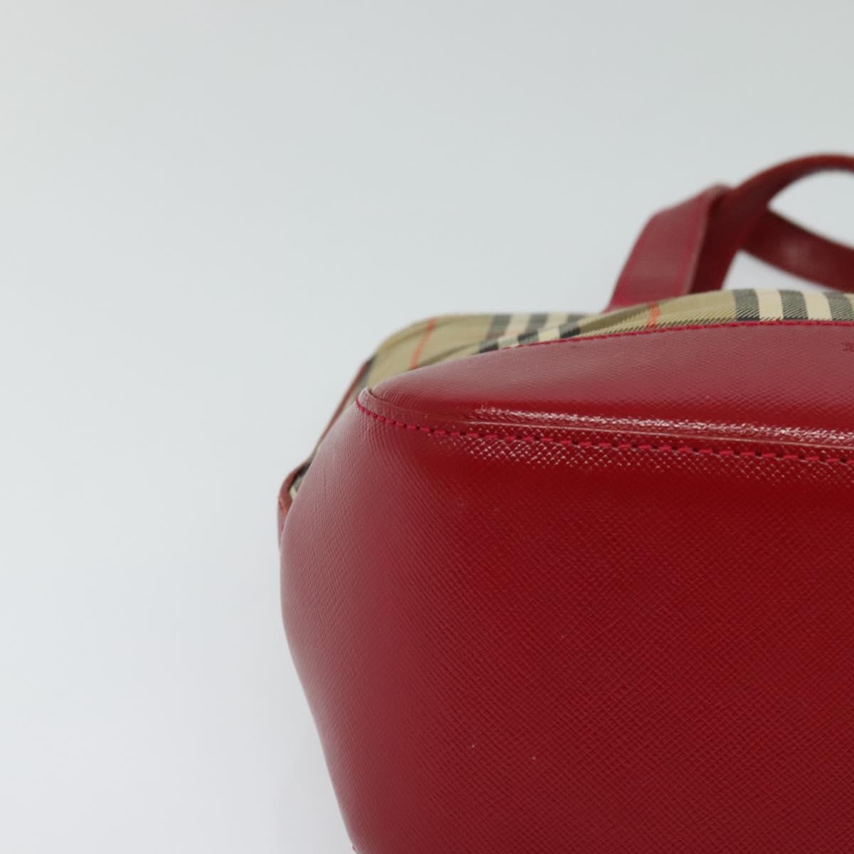 Burberry Haymarket Canvas Handbag (Pre-Owned)