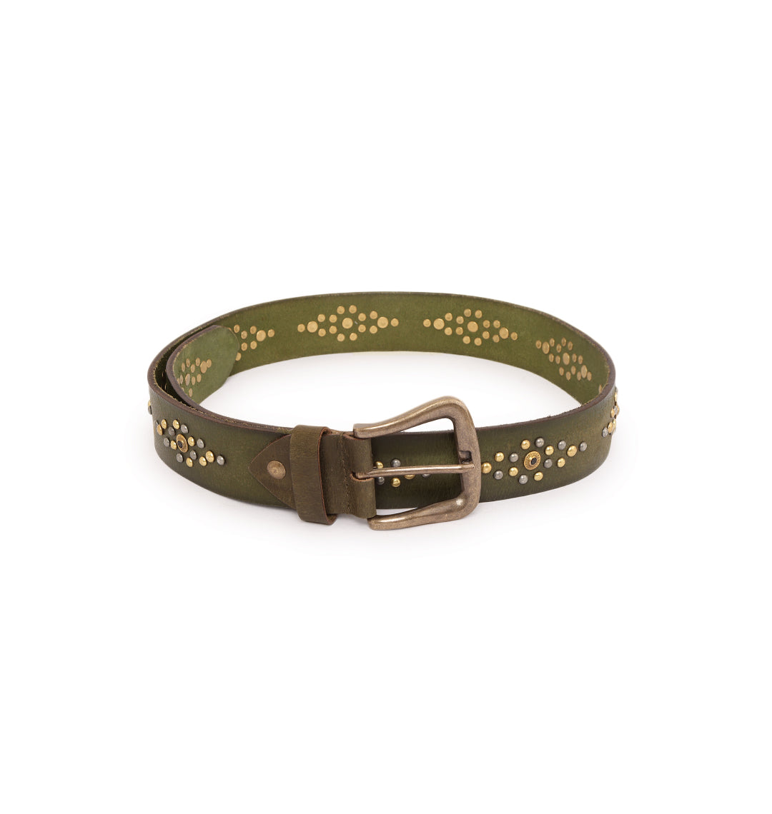 OLIVE Womens Genuine Leather Belt by Art N Vintage