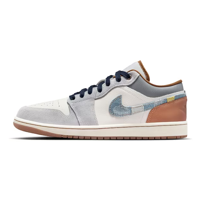 Jordan 1 Low SE Phantom Repaired Denim Swoosh Available at Pick your kiicks.