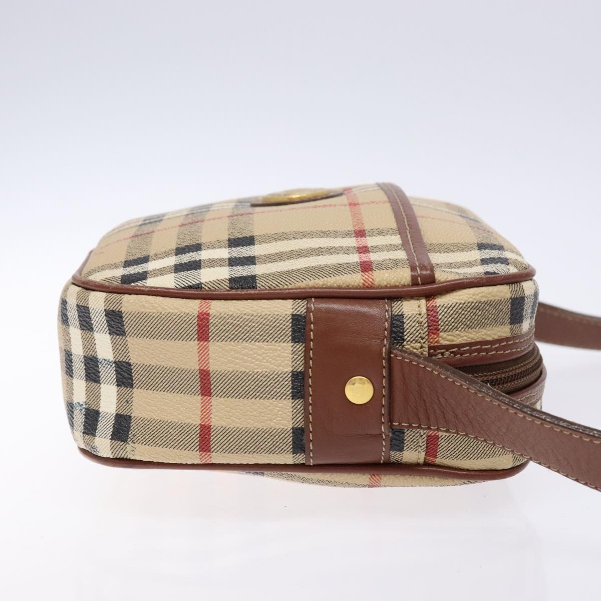 Burberry Nova Check Canvas, Leather Shoulder Bag (Pre-Owned)