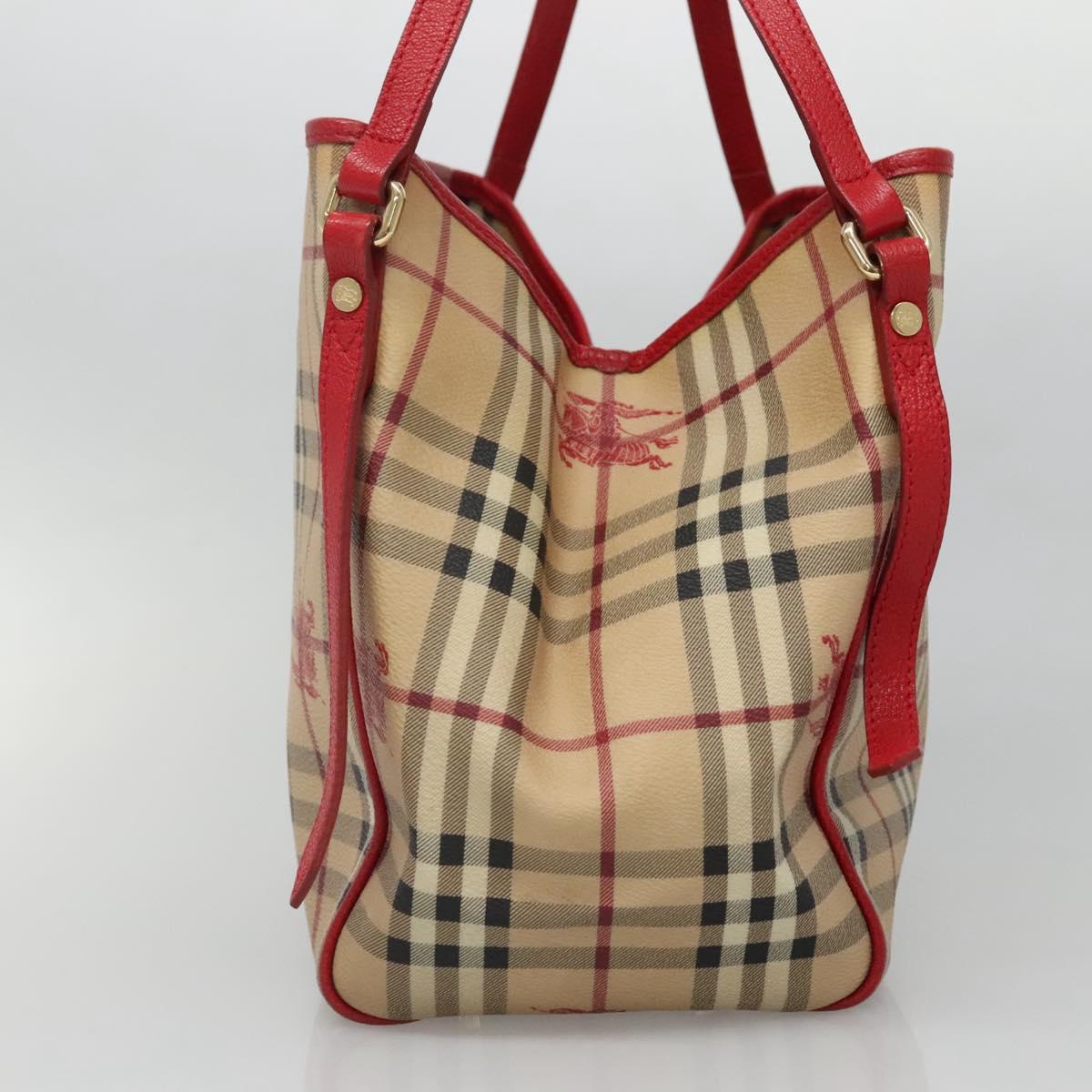Burberry Haymarket Canvas Shoulder Bag (Pre-Owned)