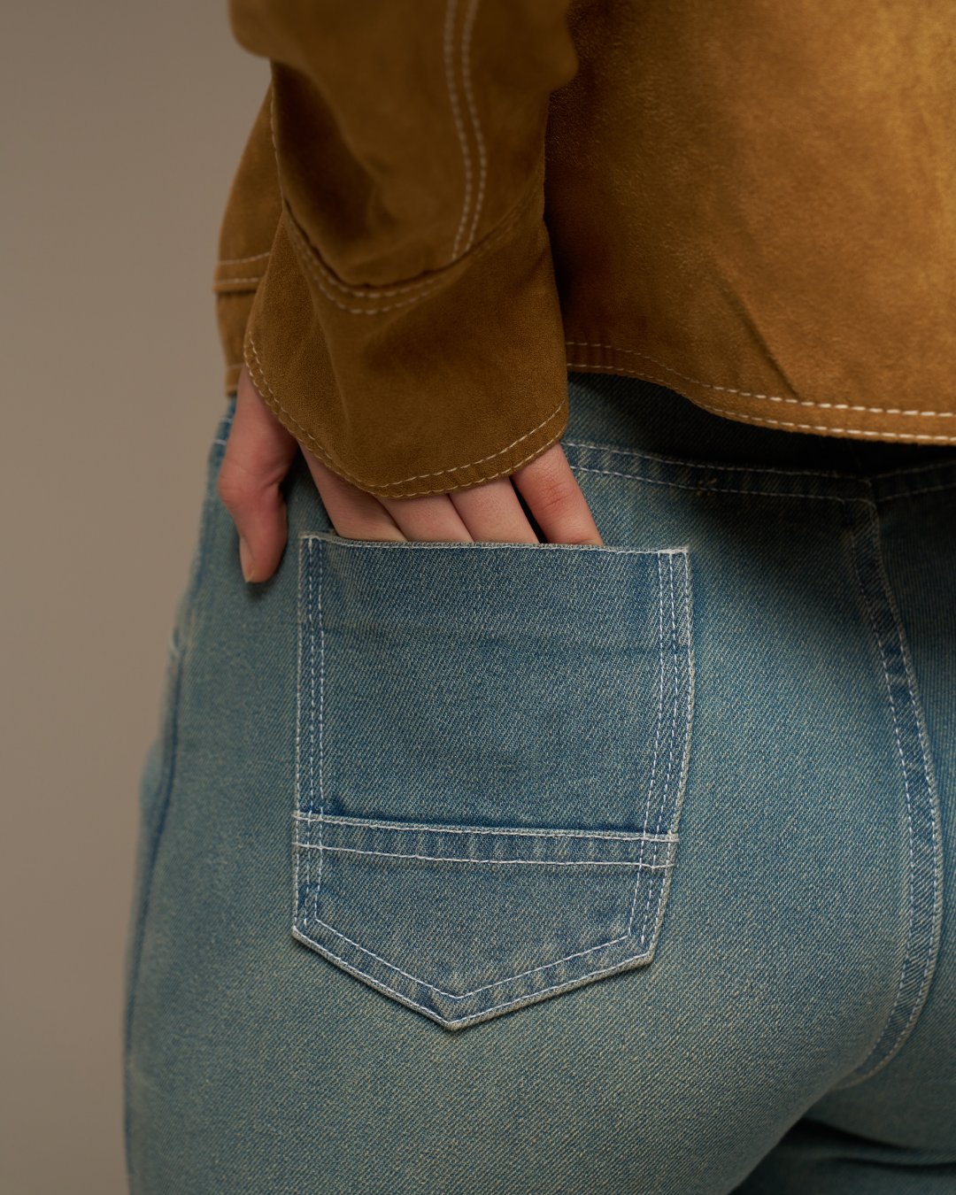 Missing Genes Soft Sage High Rise Denim