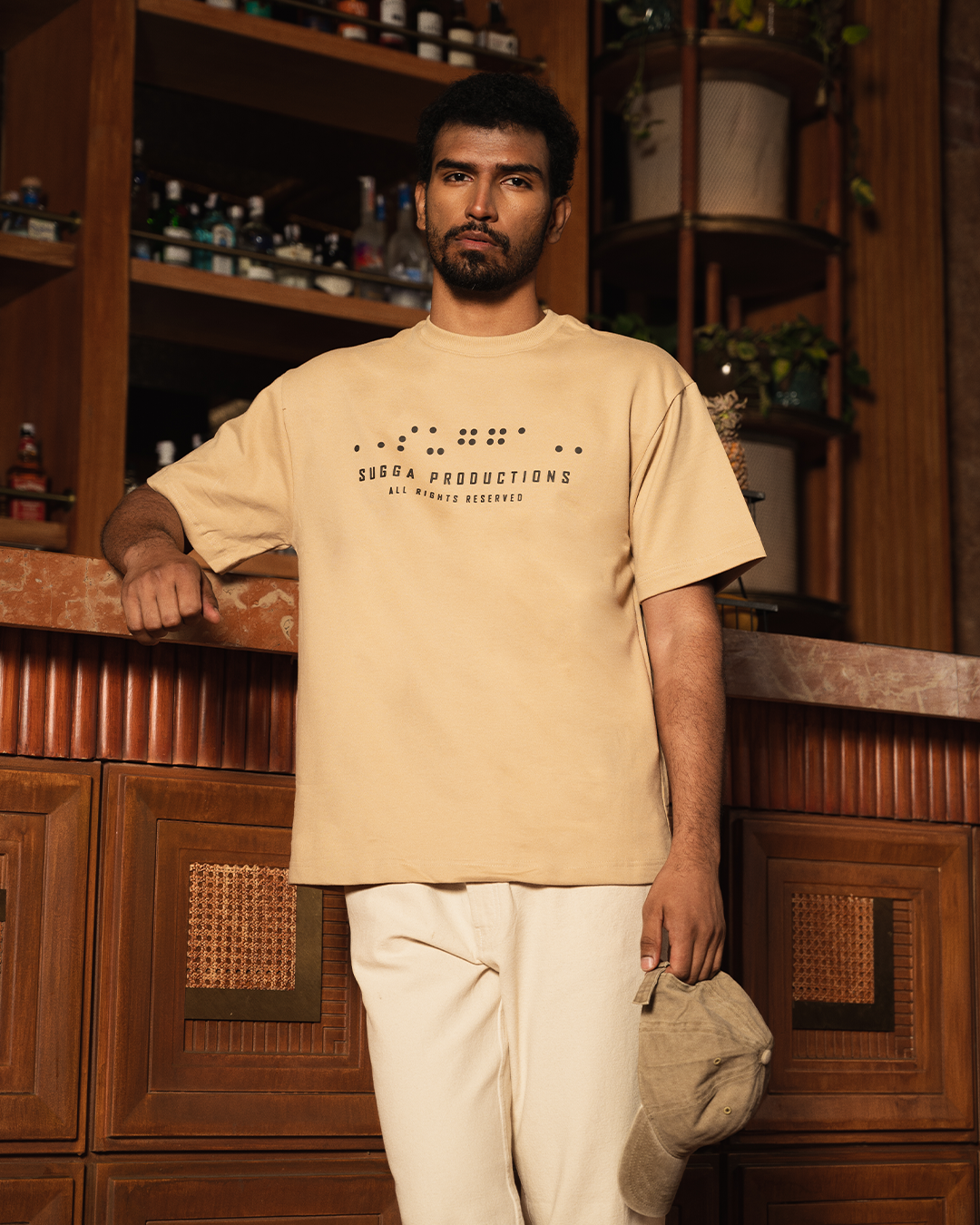 Sugga Production In Beige Regular Fit