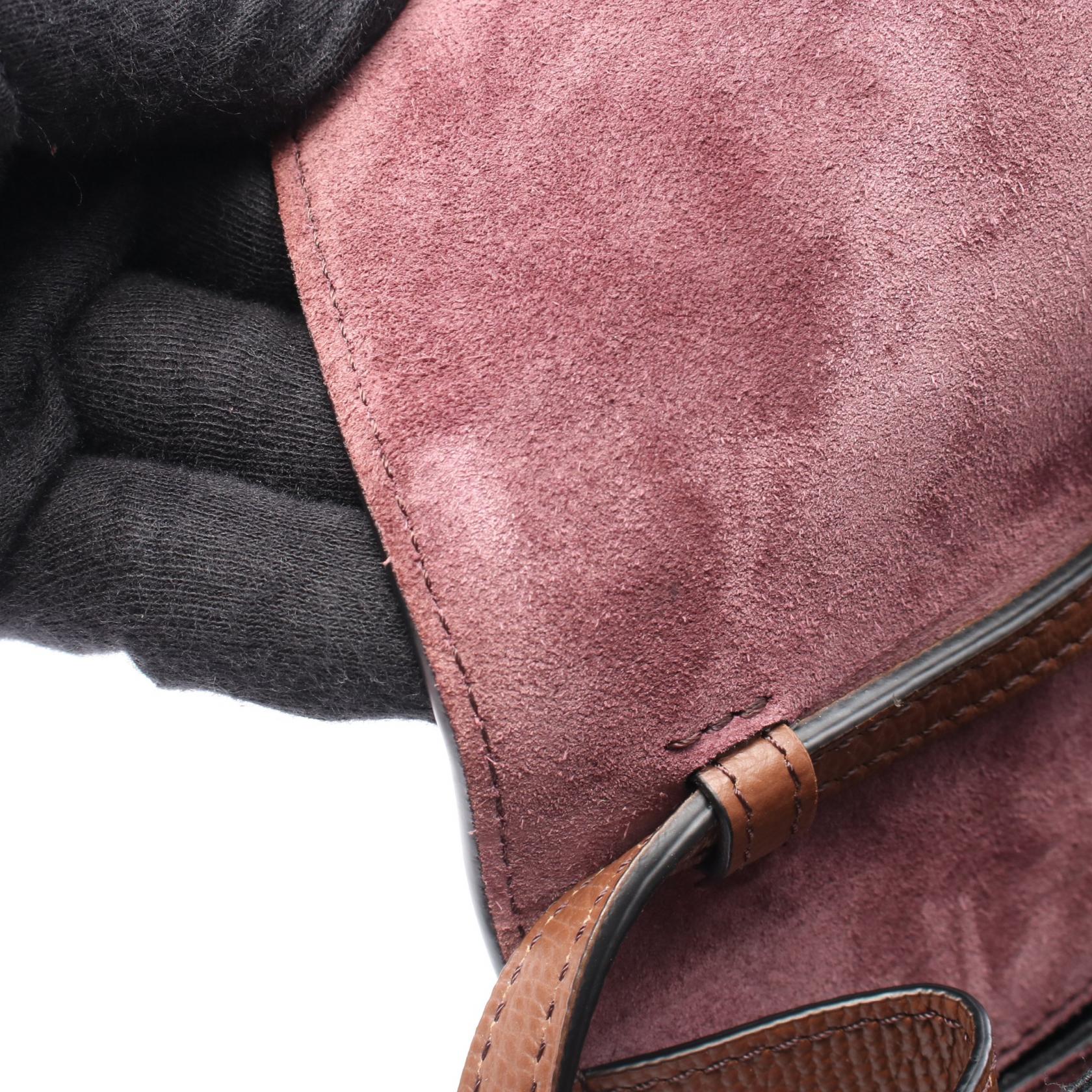 Burberry Nova Check Canvas Leather Shoulder Bag