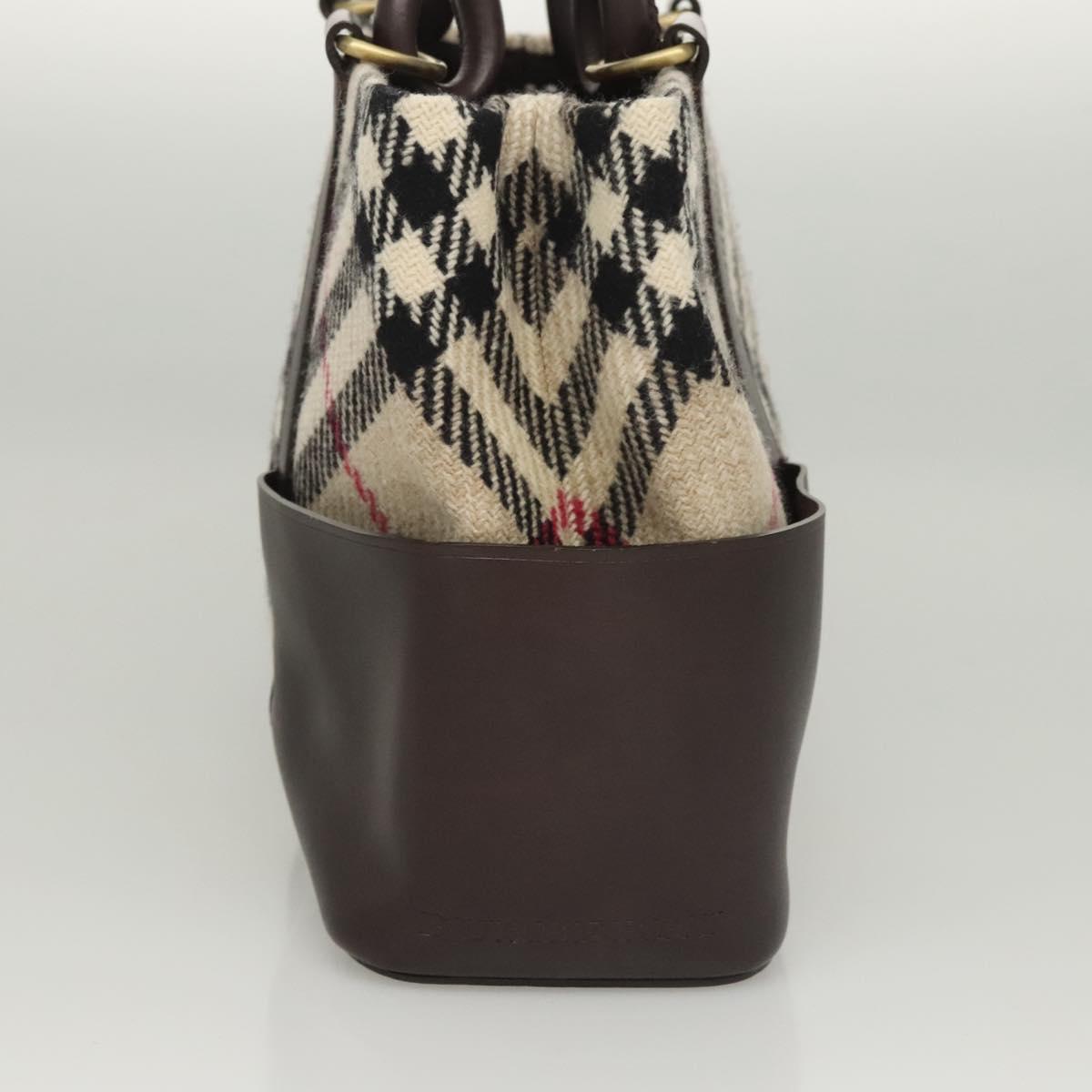 Burberry Nova Check Wool Tote Bag (Pre-Owned)