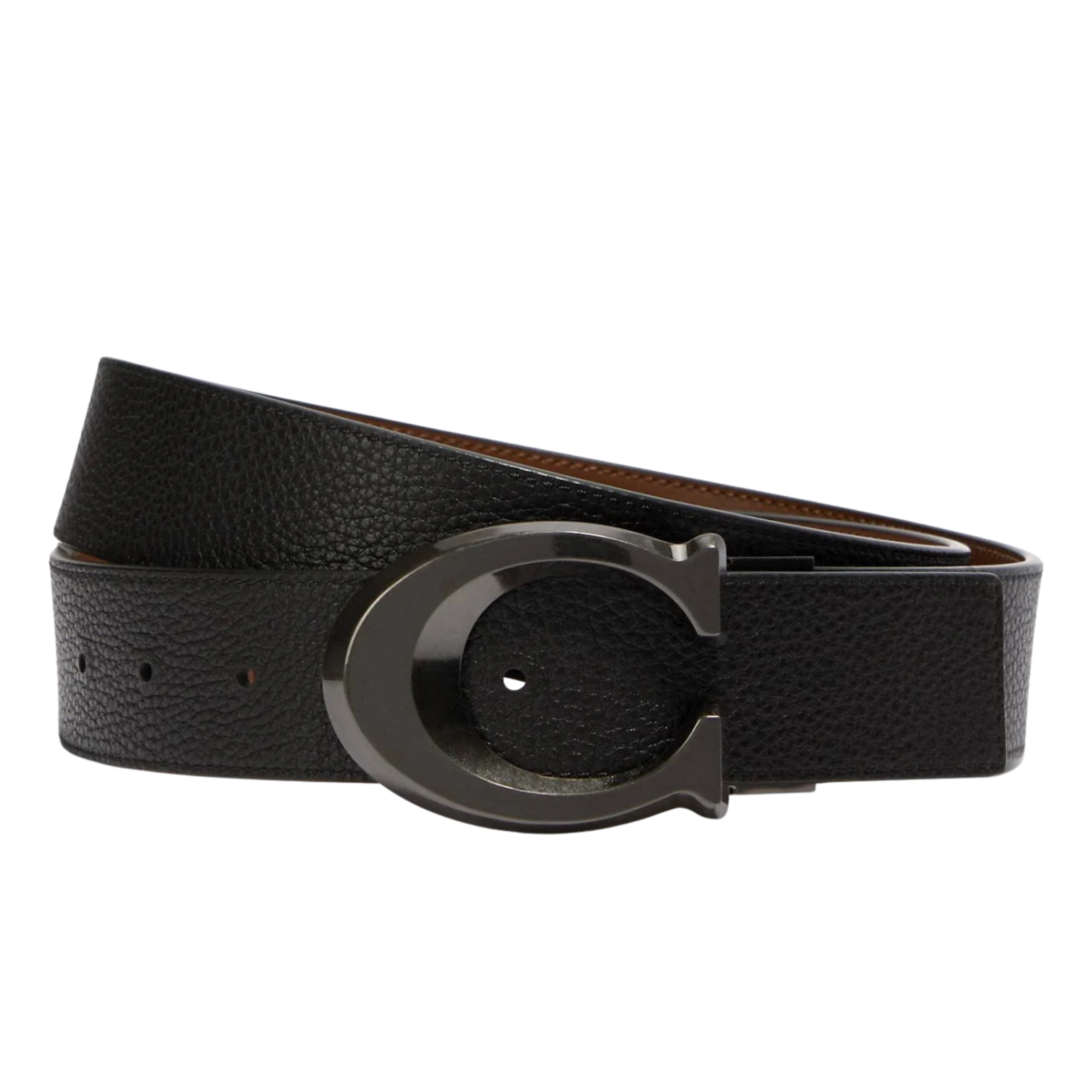 COACH BELT BLACK SIGNATURE