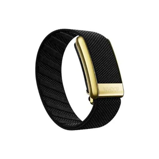 Whoop 4.0 Onyx With Gold Super knit Band (1 Year Subscription Included)