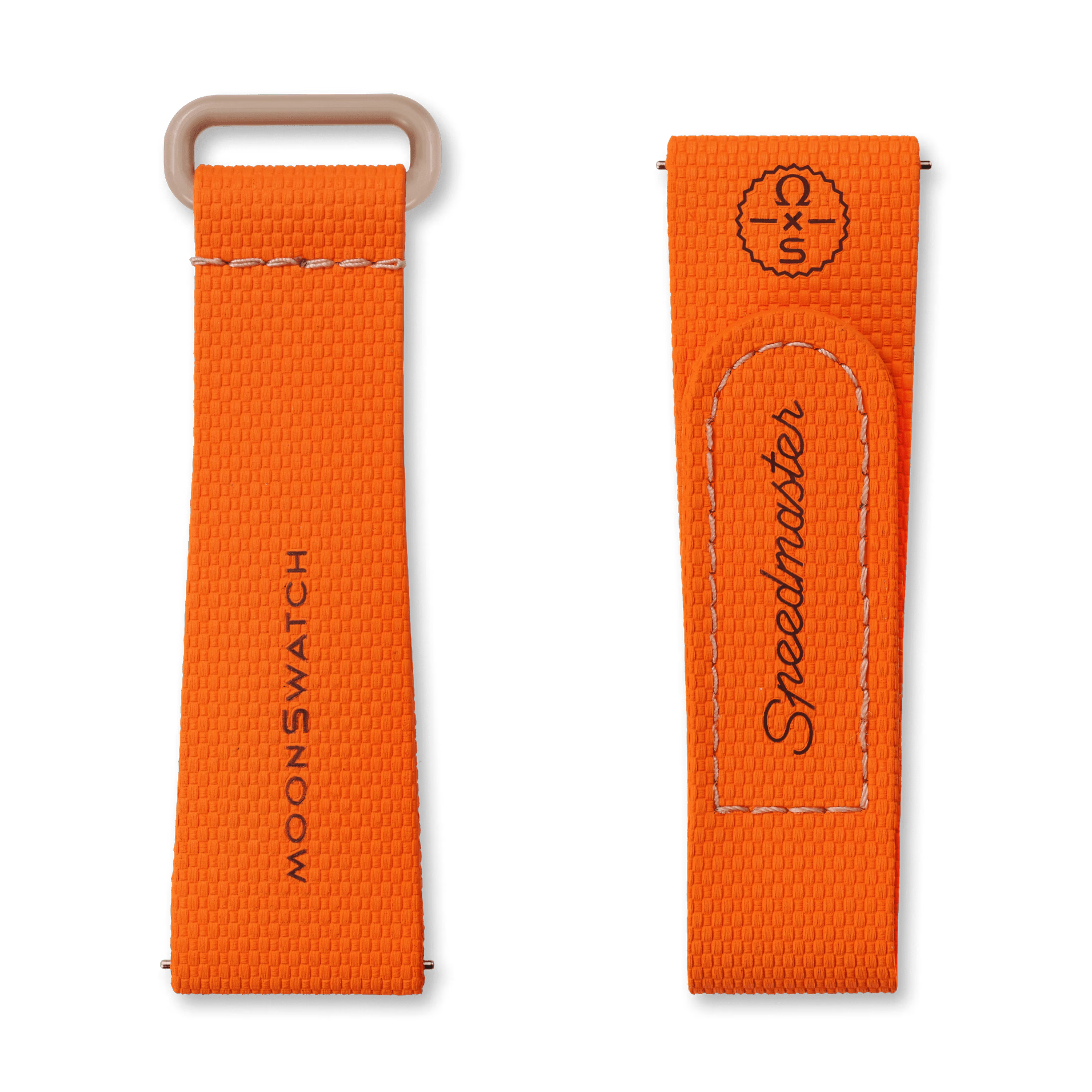 SWATCH X OMEGA BIOCERAMIC MOONSWATCH ORANGE SAND STRAPS