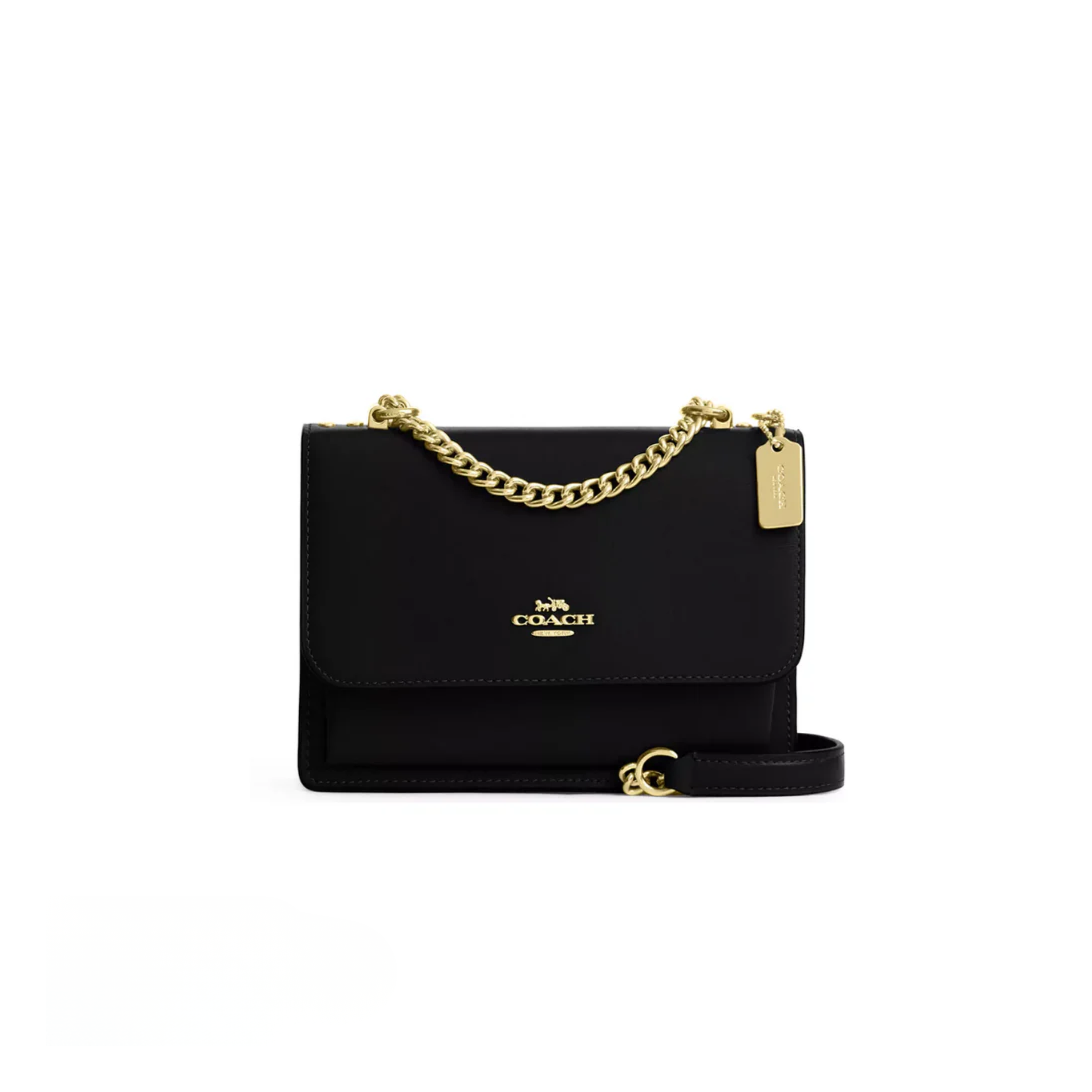Coach Mini Klare Crossbody Bag calf leather Gold Black