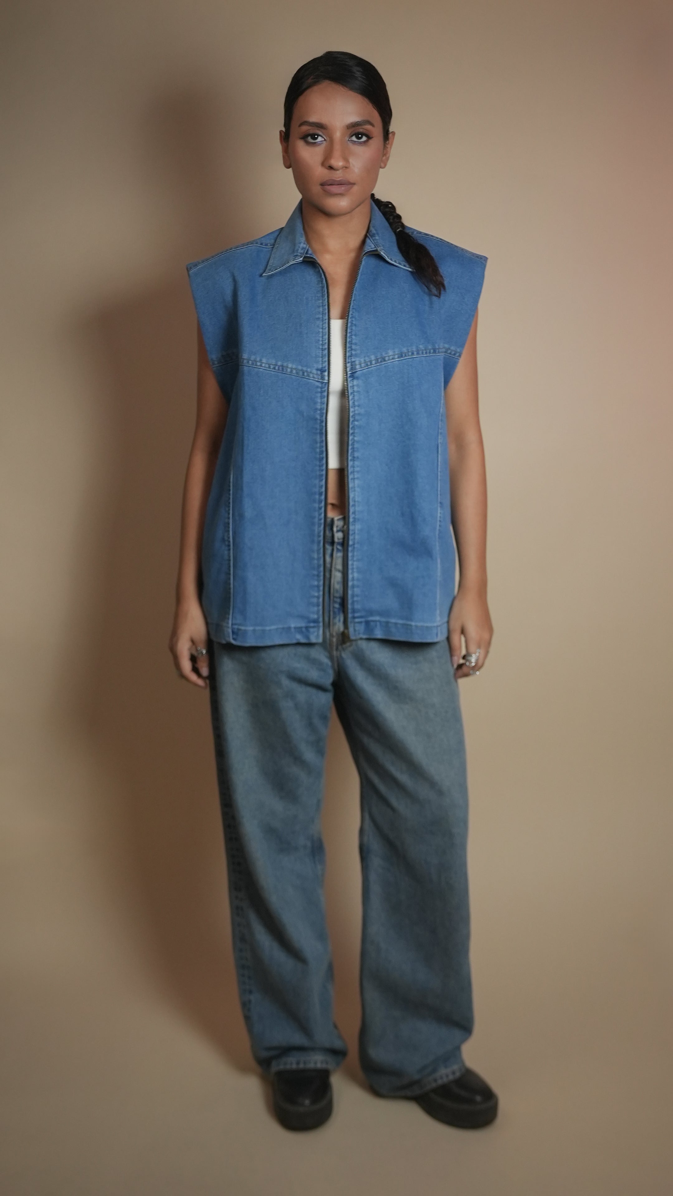 PADDED DENIM WOMEN'S JACKET