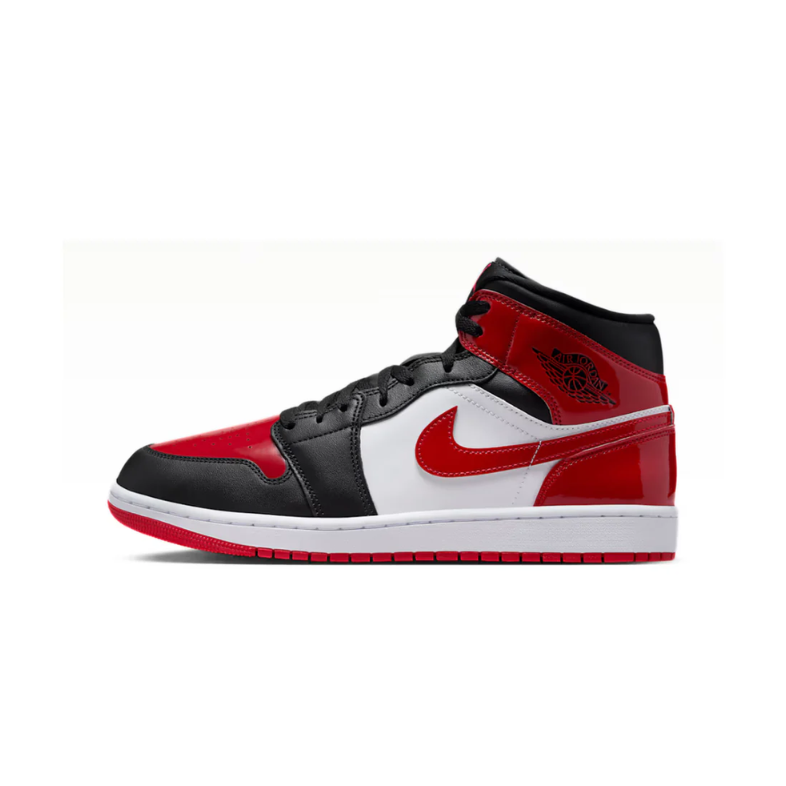 AIR Jordan 1 Mid SE Patent Bred Toe