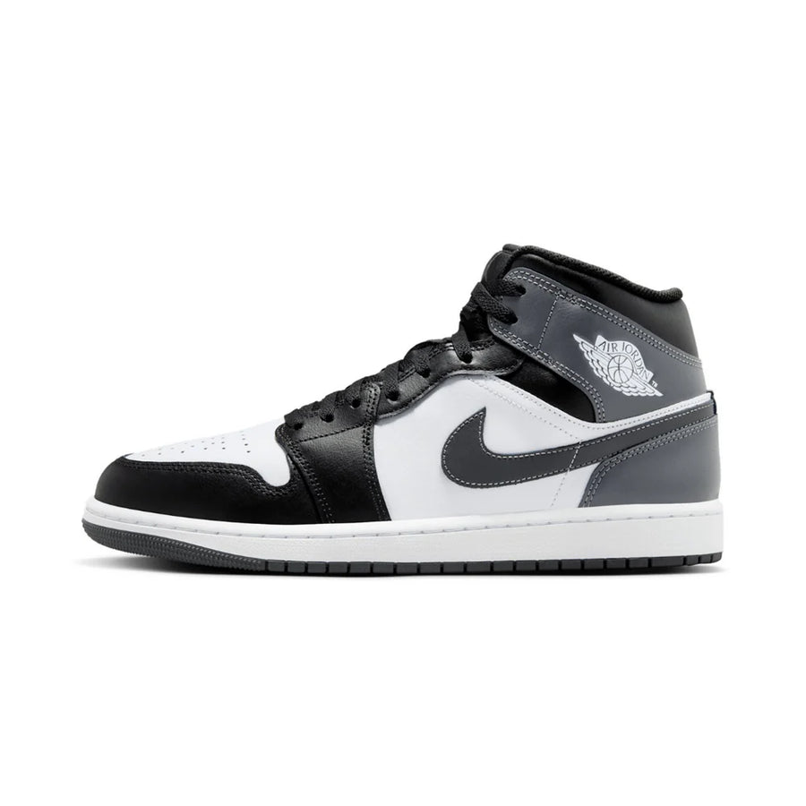 NIKE Air Jordan 1 Mid Black White Iron Grey