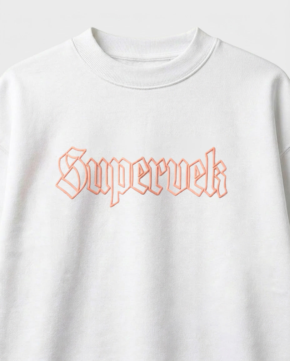 Supervek White Oversized Tshirt