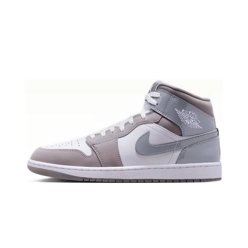 NIKE Air Jordan 1 Mid SE White Medium Grey Cool Grey