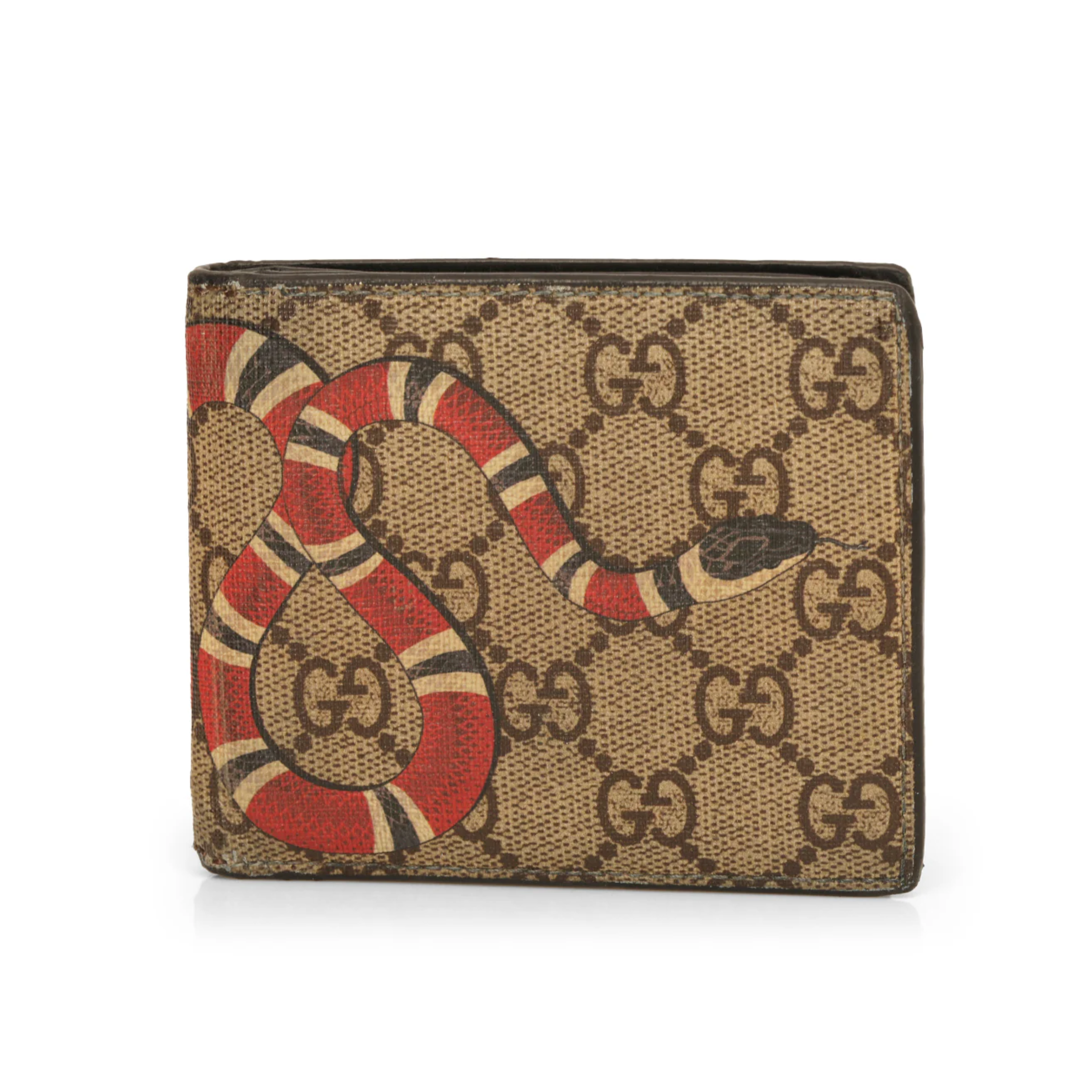 Guccissima Supreme Snake Bifold Wallet