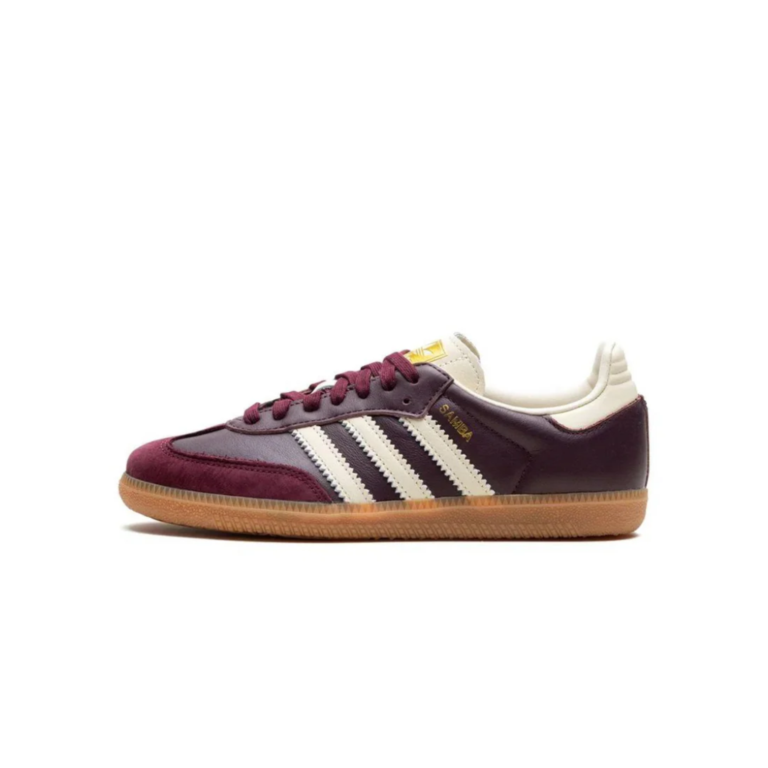 Adidas Samba OG Maroon Gold Metallic (W)