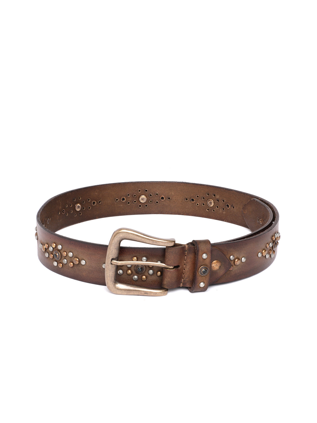 Brown Womens Genuine Leather Belt by Art N Vintage