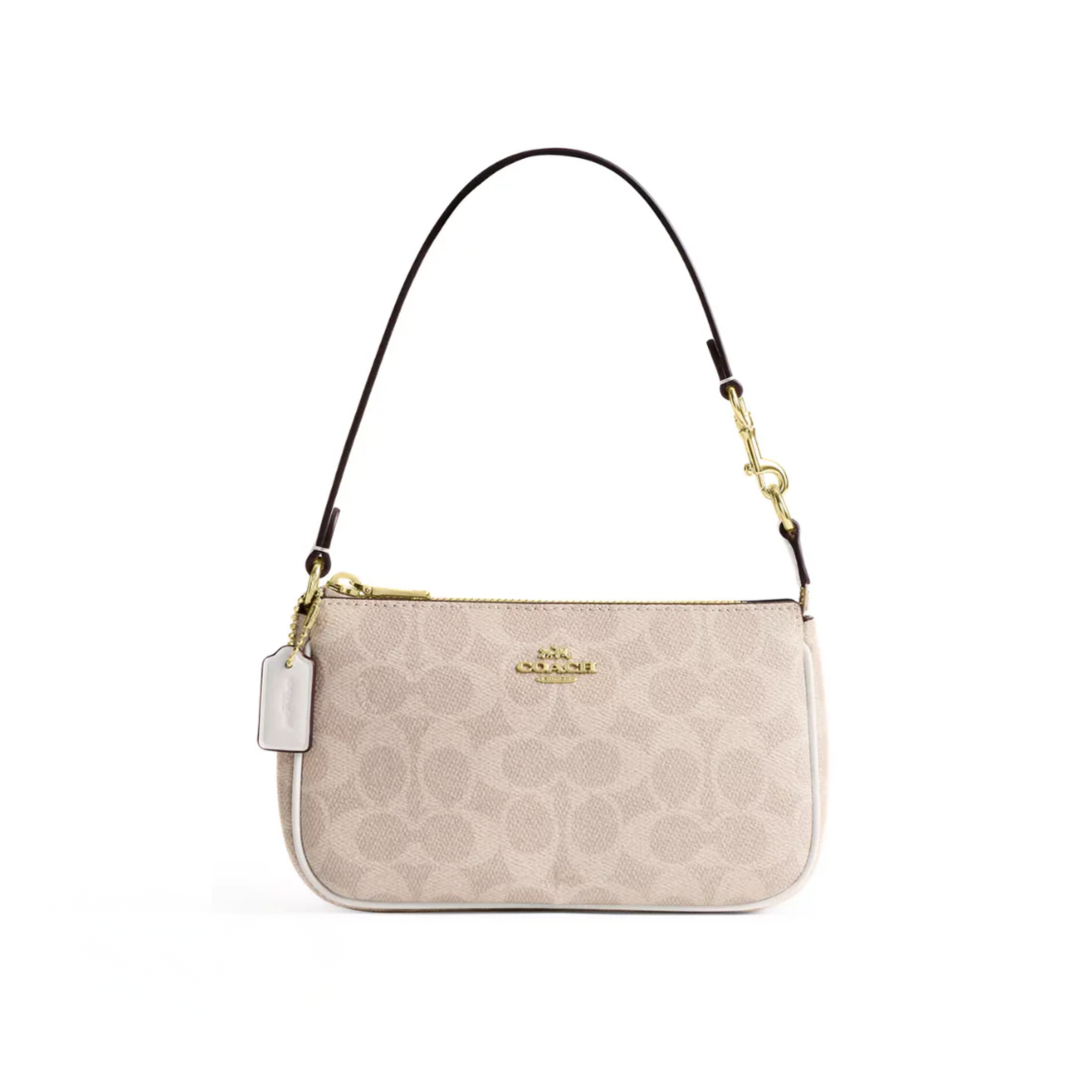 Coach Nolita 19 In Signature Canvas Gold Sand Chalk