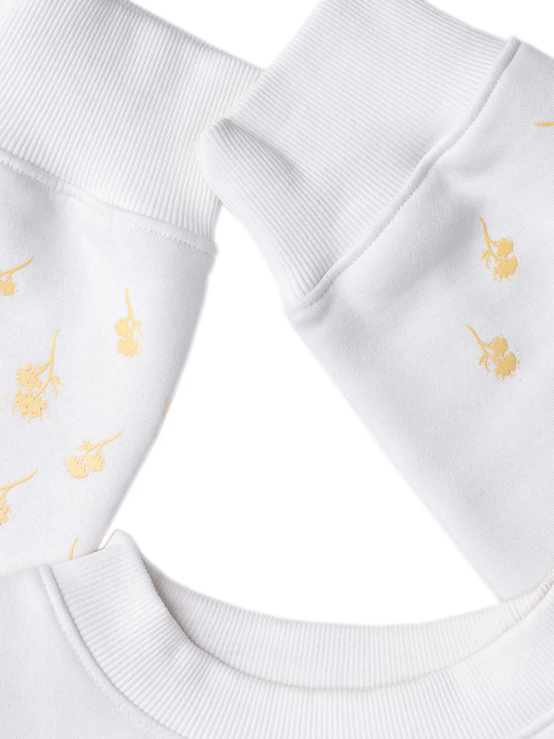 White Sweatshirt - Frost Flower