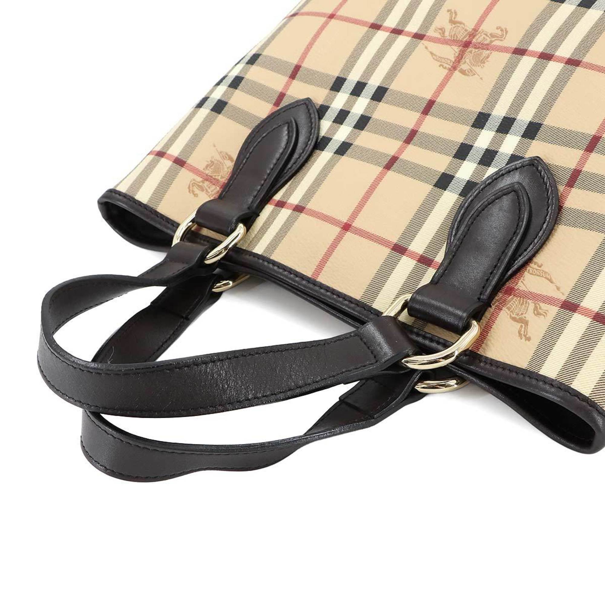 Burberry Pvc Leather Tote Bag (Pre-Owned)