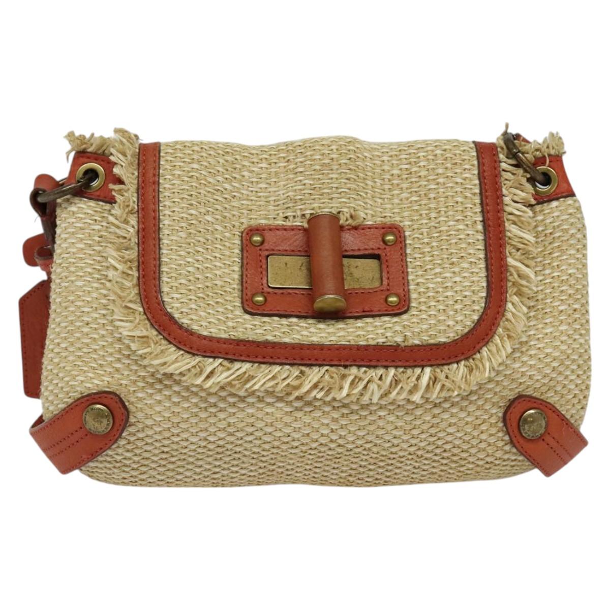 Burberry blue Label Wicker Shoulder Bag (Pre-Owned)