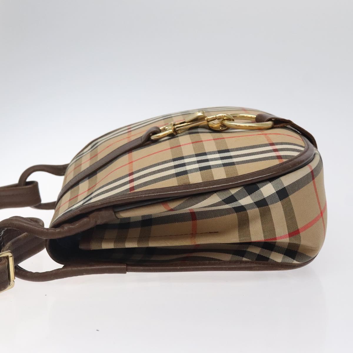 Burberry Haymarket Canvas Shoulder Bag (Pre-Owned)