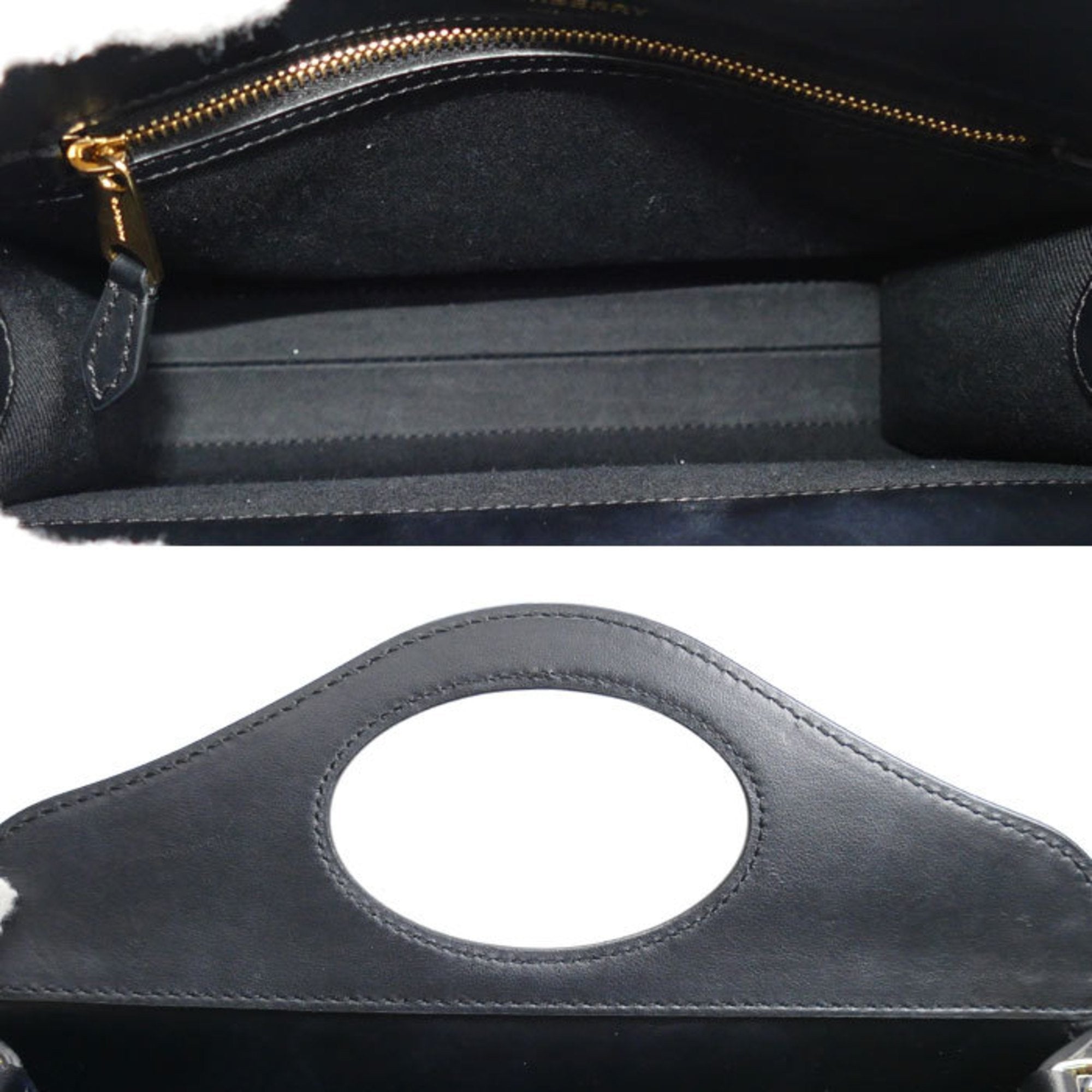 Burberry Color Nylon Leather Shoulder Bag (Pre-Owned)