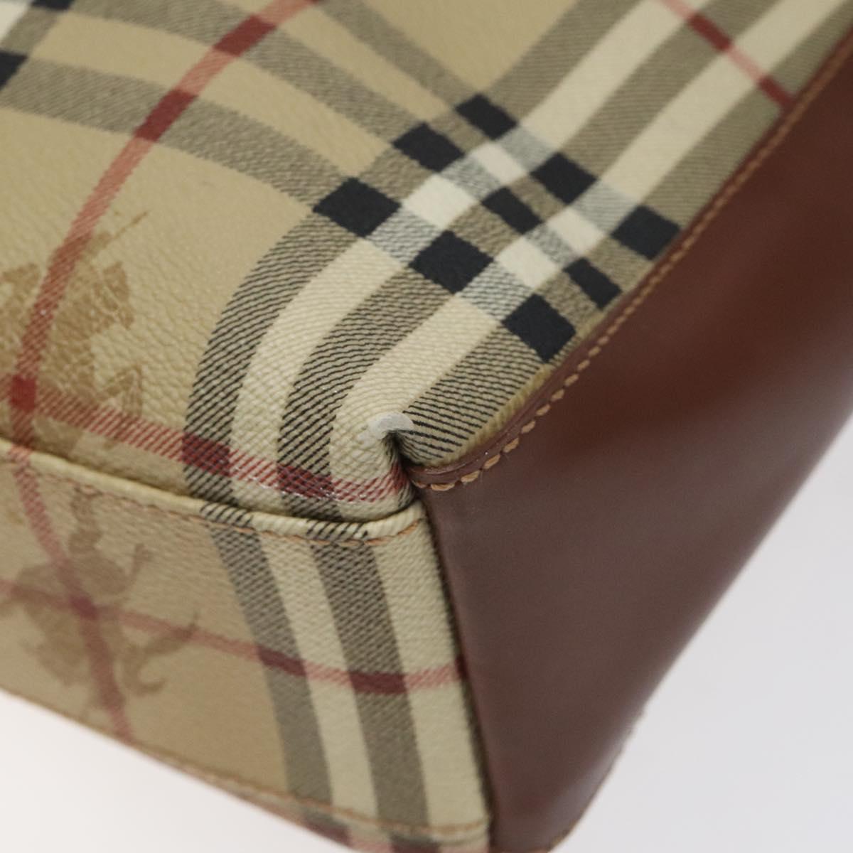 Burberry Haymarket Canvas Shoulder Bag (Pre-Owned)