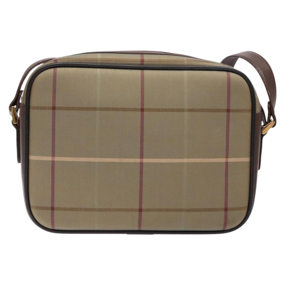 Burberry Nova Check Canvas Shoulder Bag (Pre-Owned)