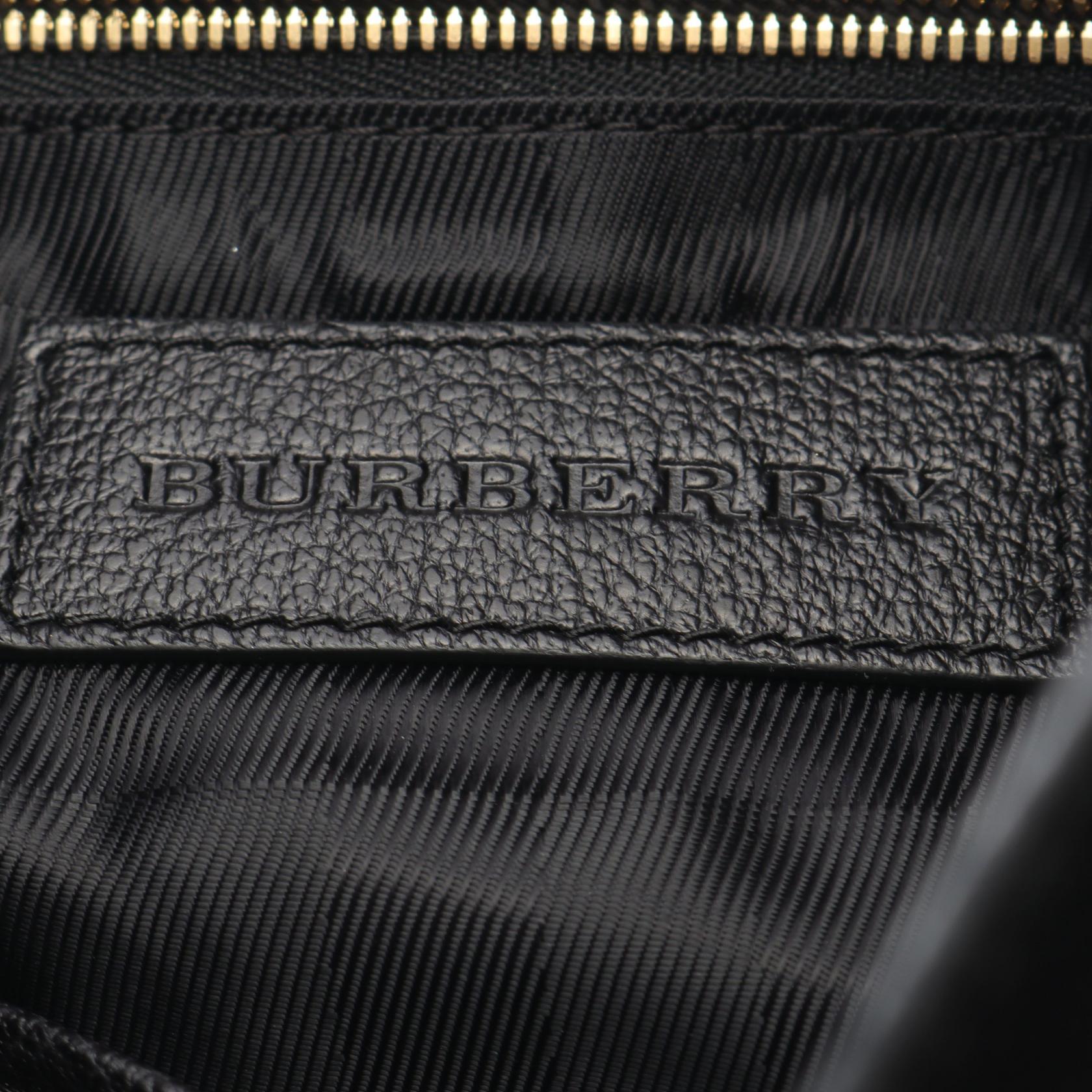 Burberry Leather Shoulder Bag Black
