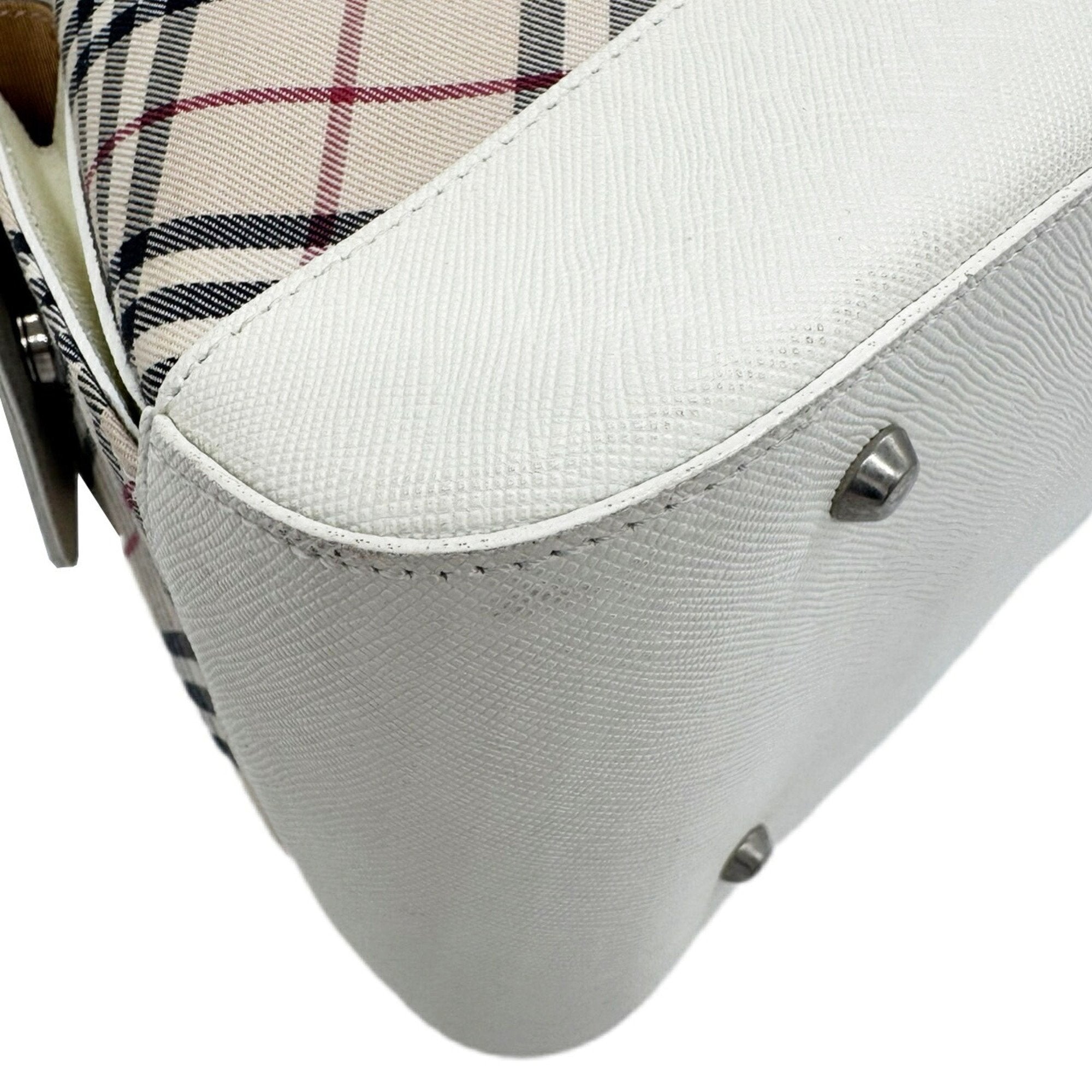 Burberry Canvas Shoulder Bag (Pre-Owned)
