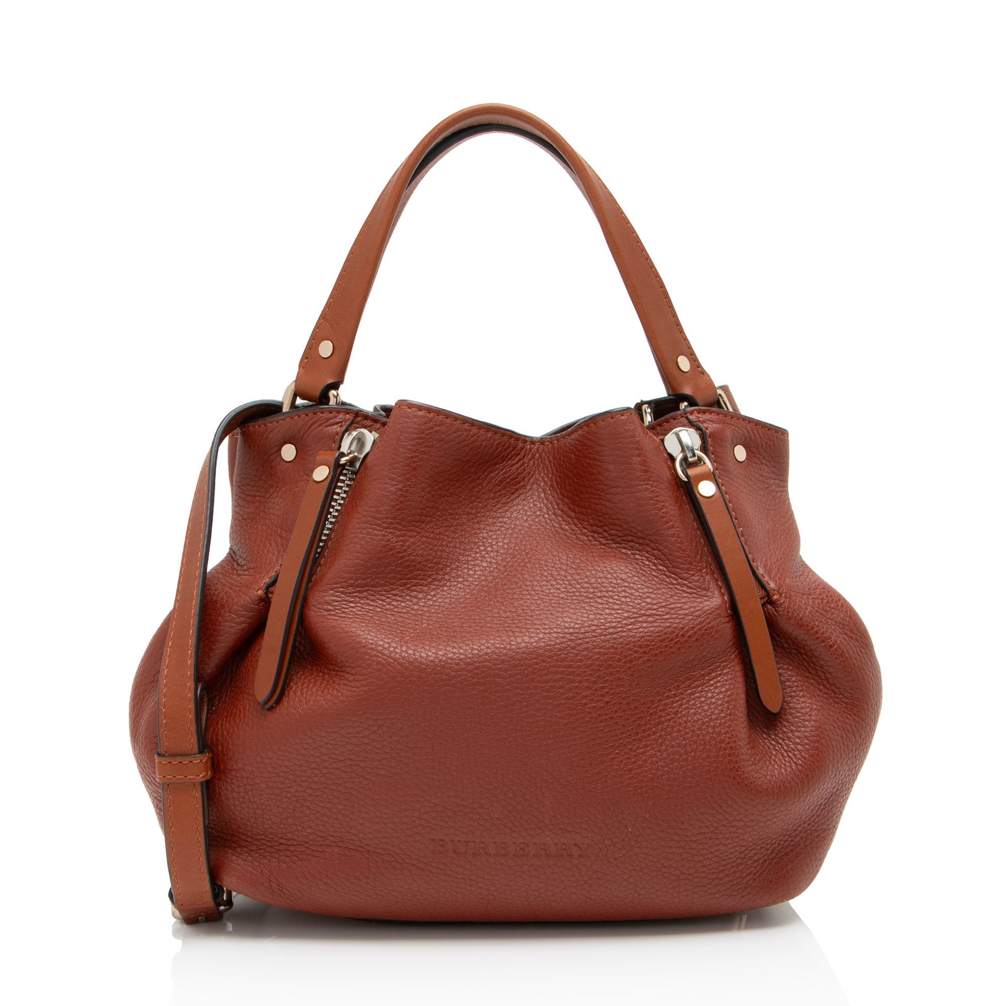 Burberry Calfskin House Check Maidstone Small Shoulder Bag