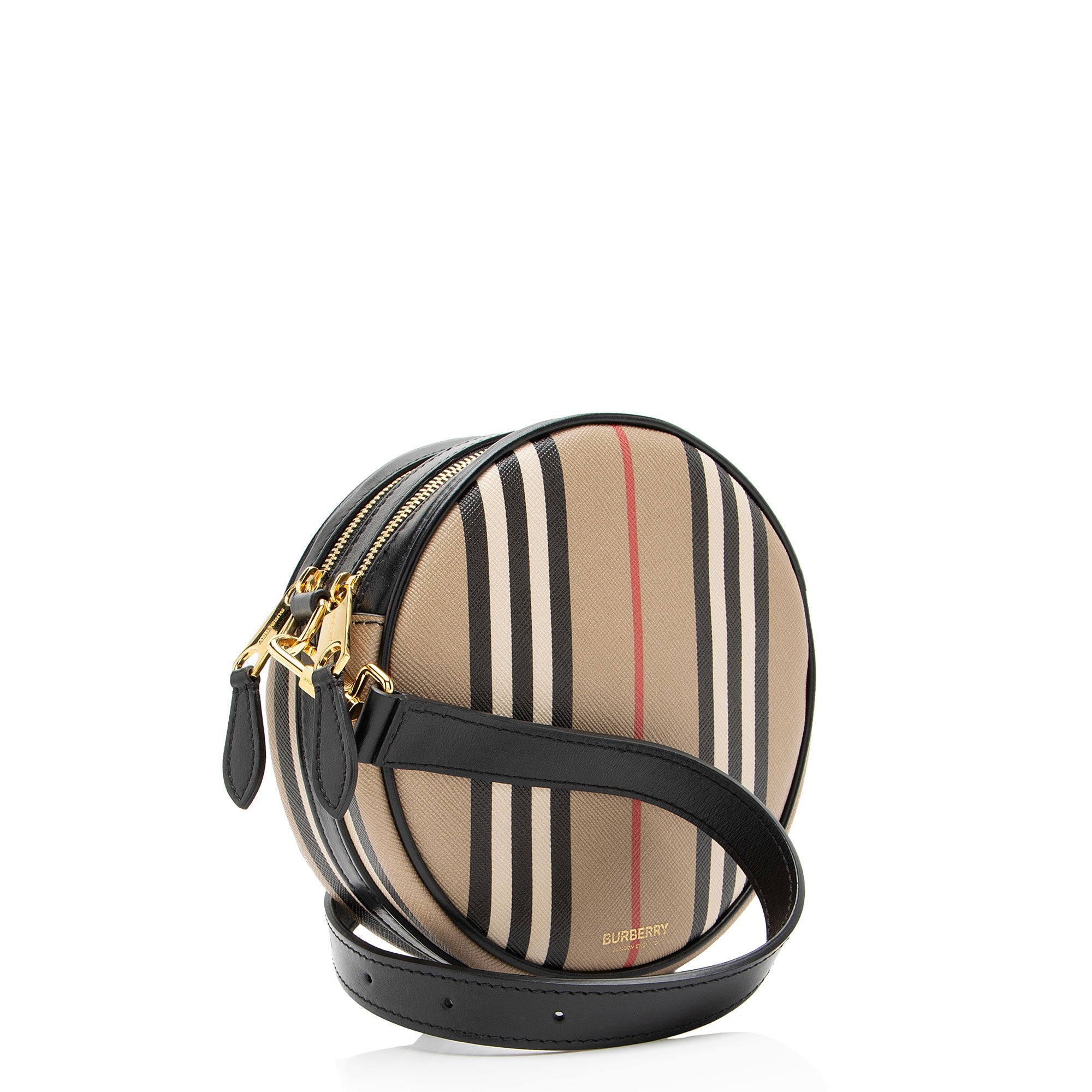 Burberry E-Canvas Icon Stripe Louise Mini Crossbody