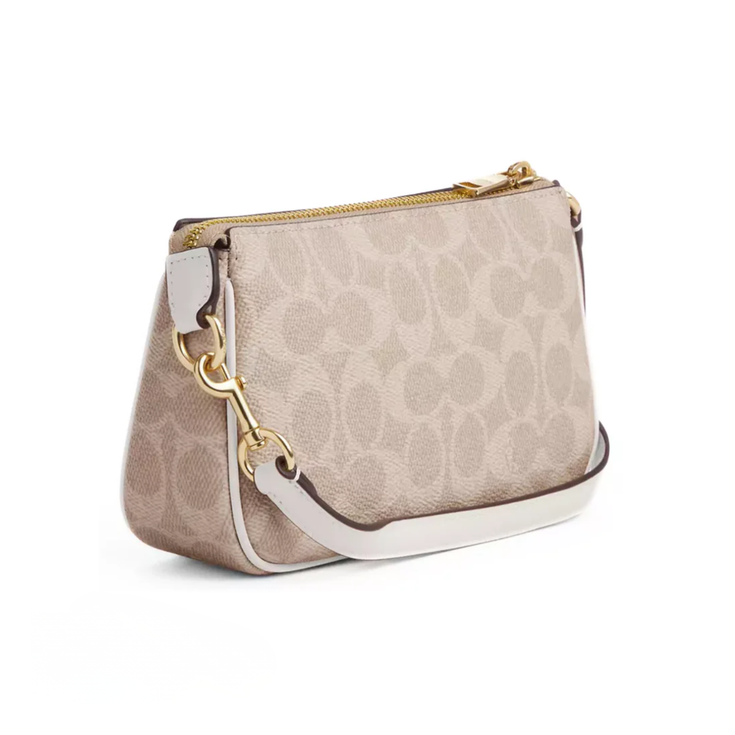 Coach Nolita 19 In Signature Canvas Gold Sand Chalk