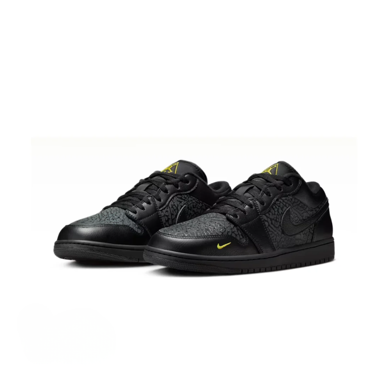 AIR Jordan 1 Low Black Elephant Print