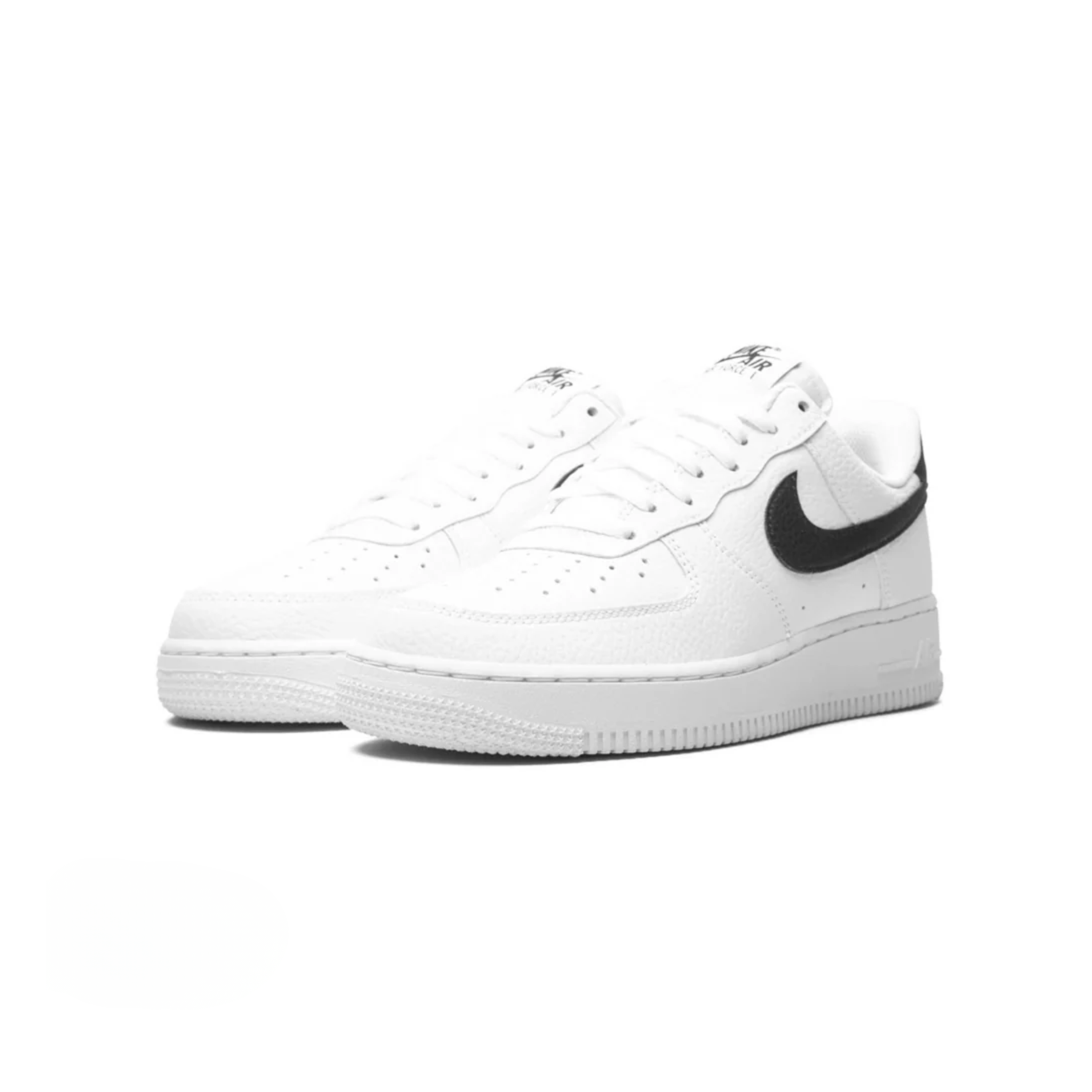 Nike Air Force 1 Low '07 White Black Pebbled Leather