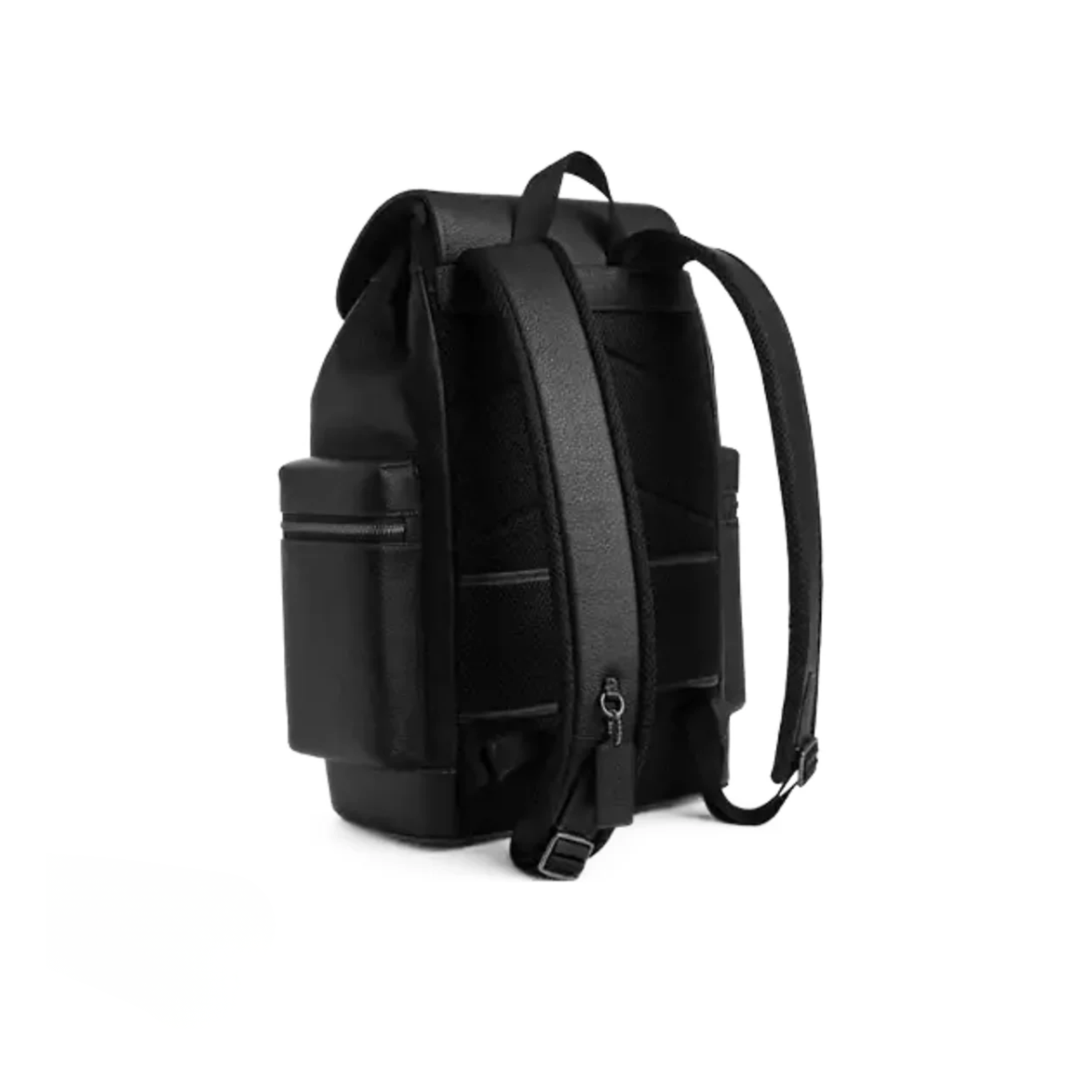 Coach Sprint Backpack pebbled Leather Black Copper Finish Black