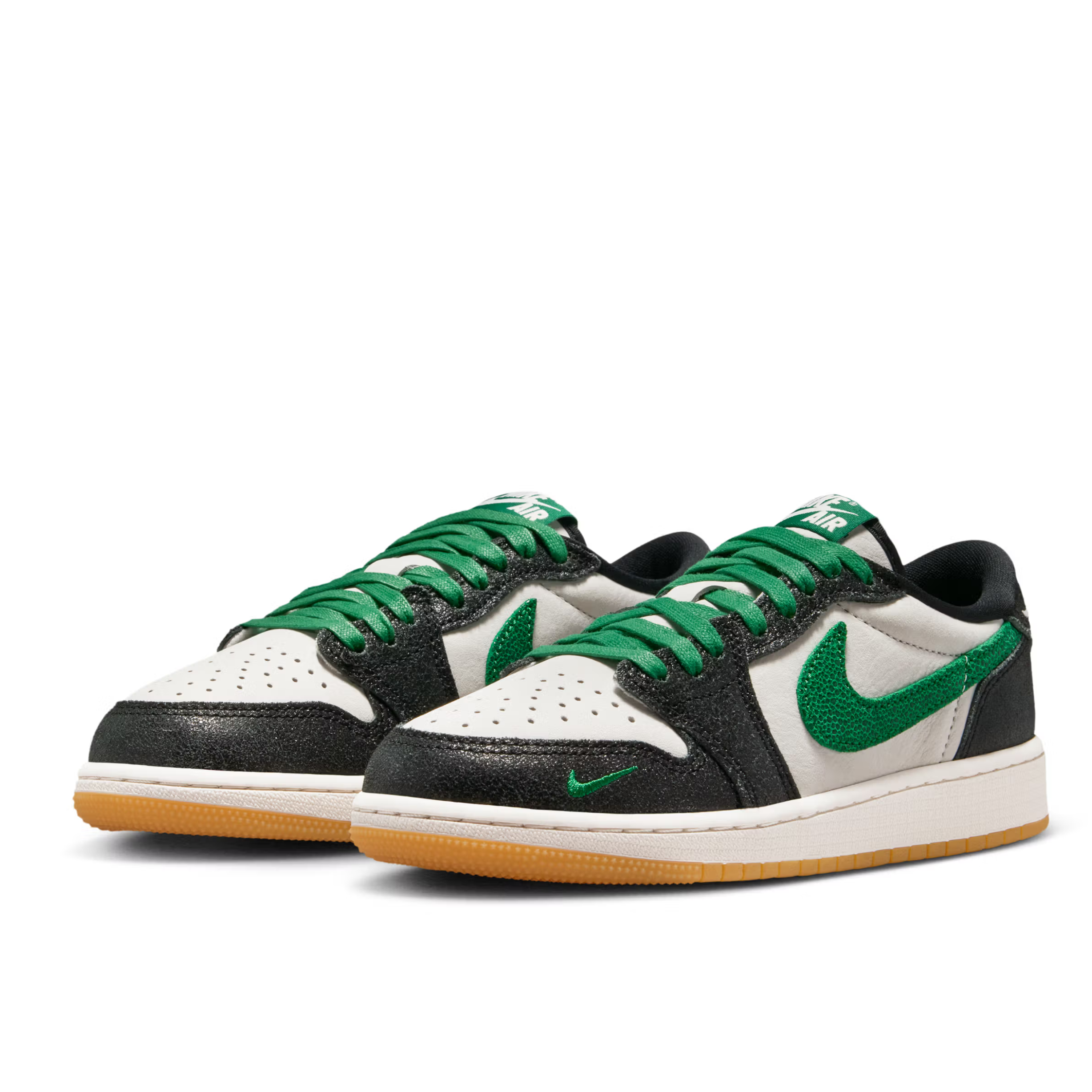 NIKE Air Jordan 1 Low "Phantom/Pine Green/Black"