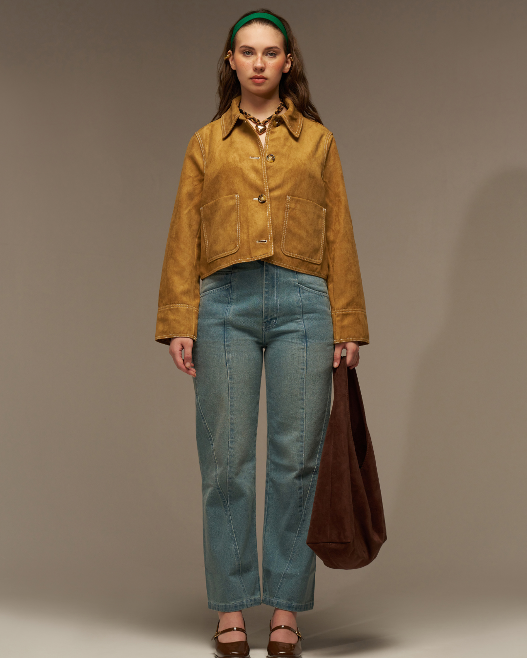Missing Genes Soft Sage High Rise Denim