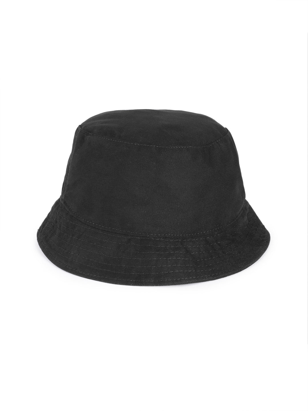 back of thunder bucket hat black
