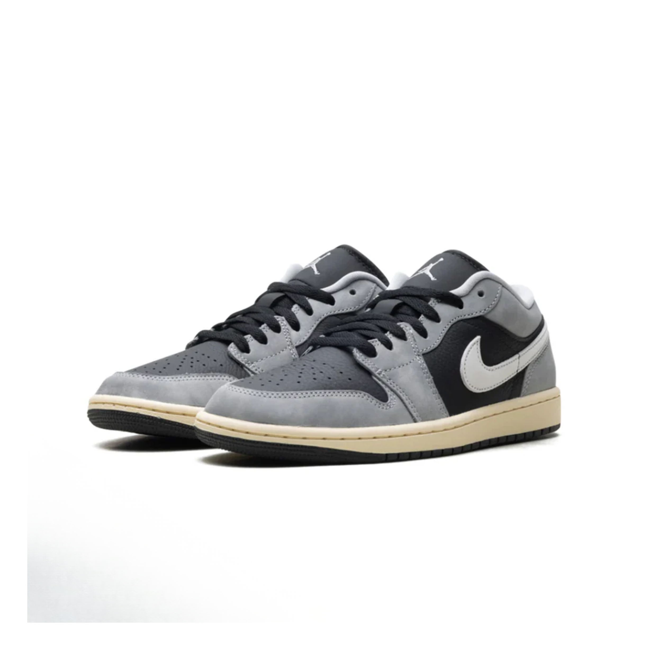 NIKE Air Jordan 1 Low Light Smoke Grey Off Noir