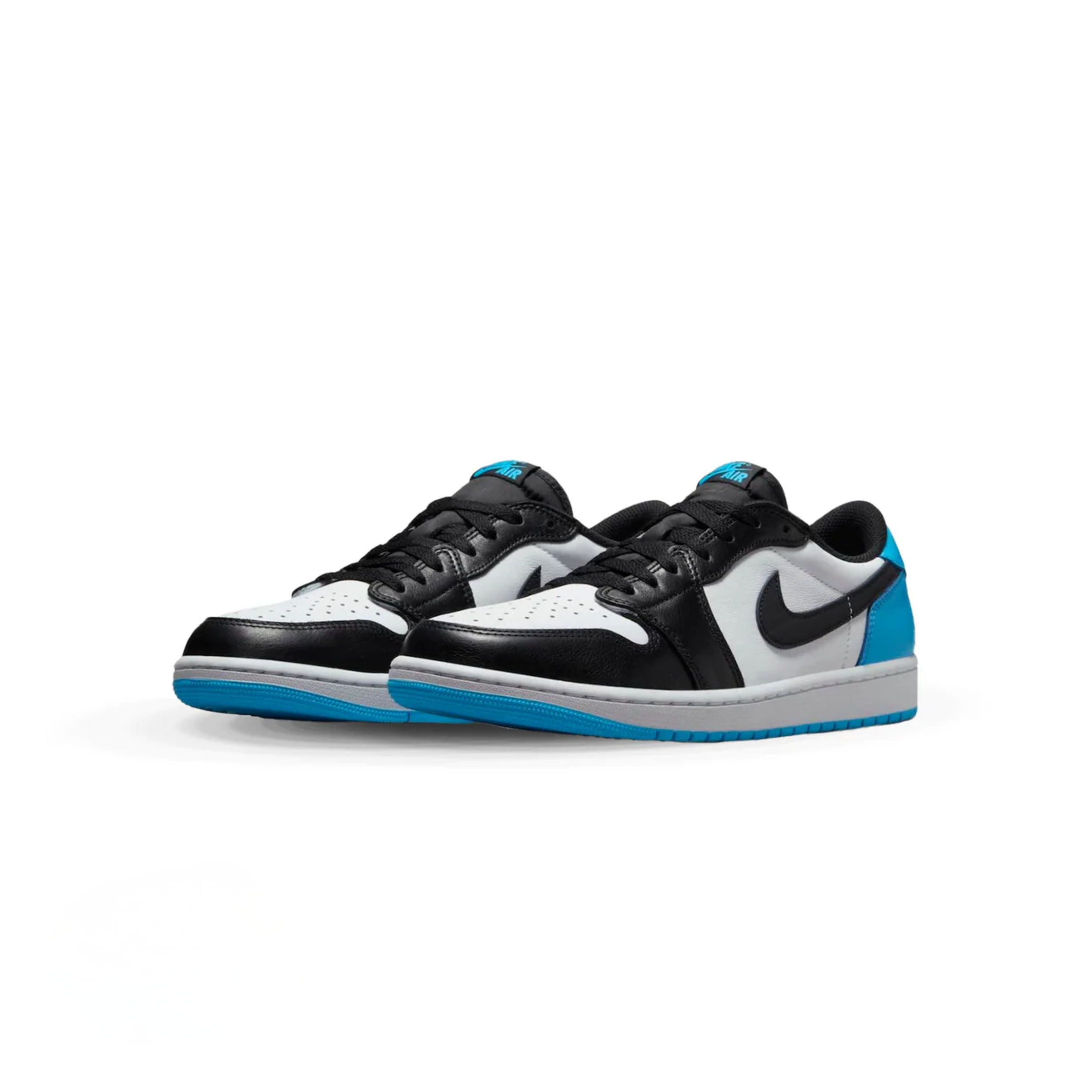 Air Jordan 1 Low Black Dark Powder Blue (W)