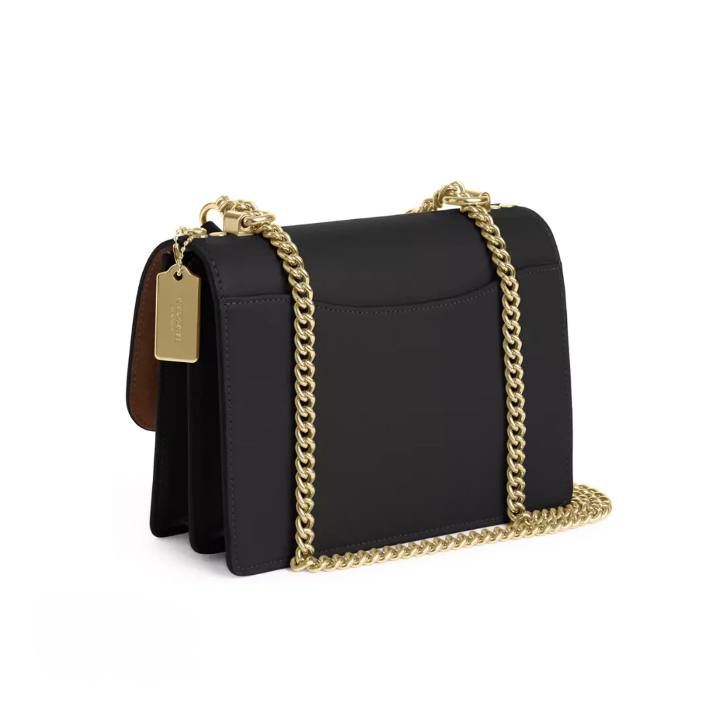 COACH Klare Crossbody Bag In Signature Canvas Gold Tan Black Multi