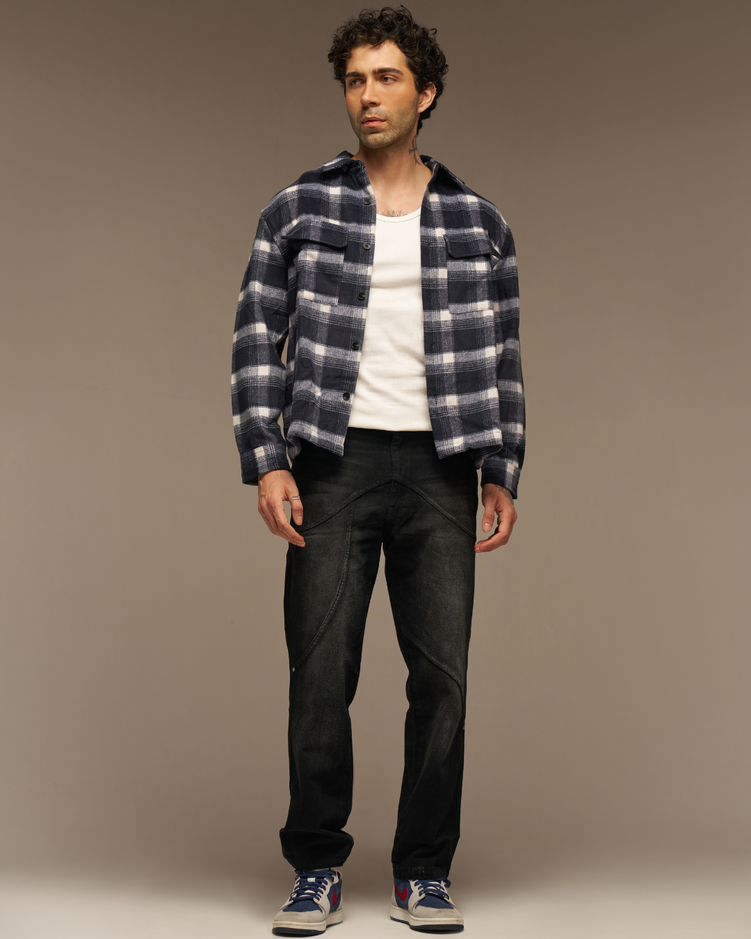 Missing Genes Jet Washed Straight Fit