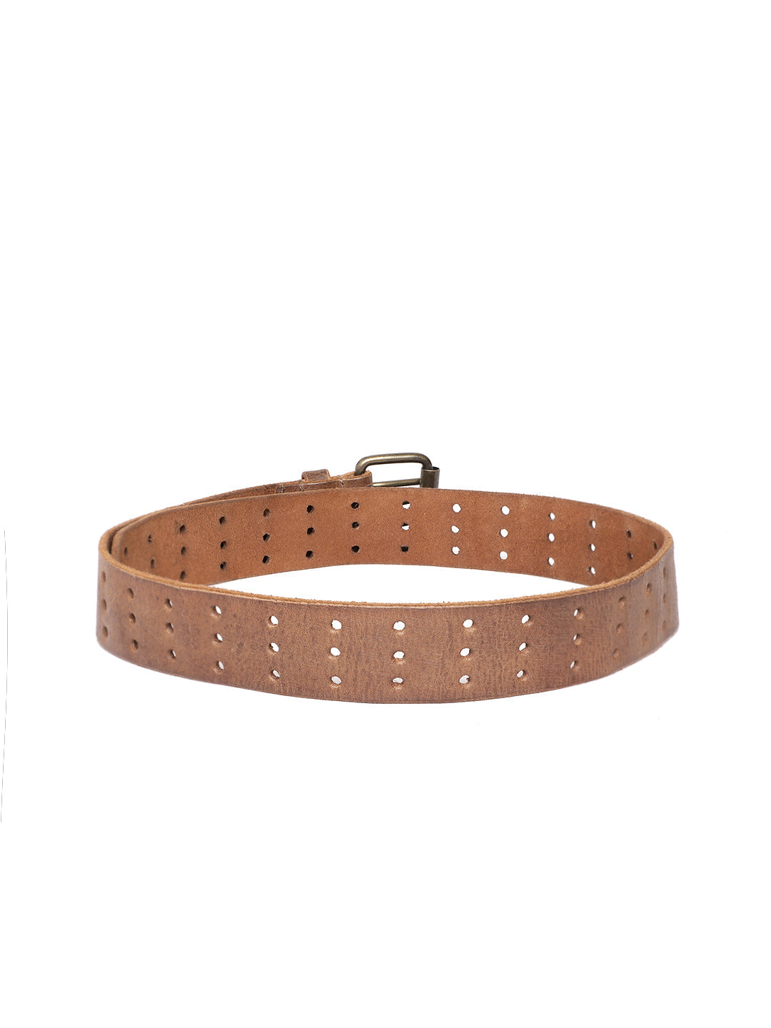 Perforated Leather Belt by Art N Vintage