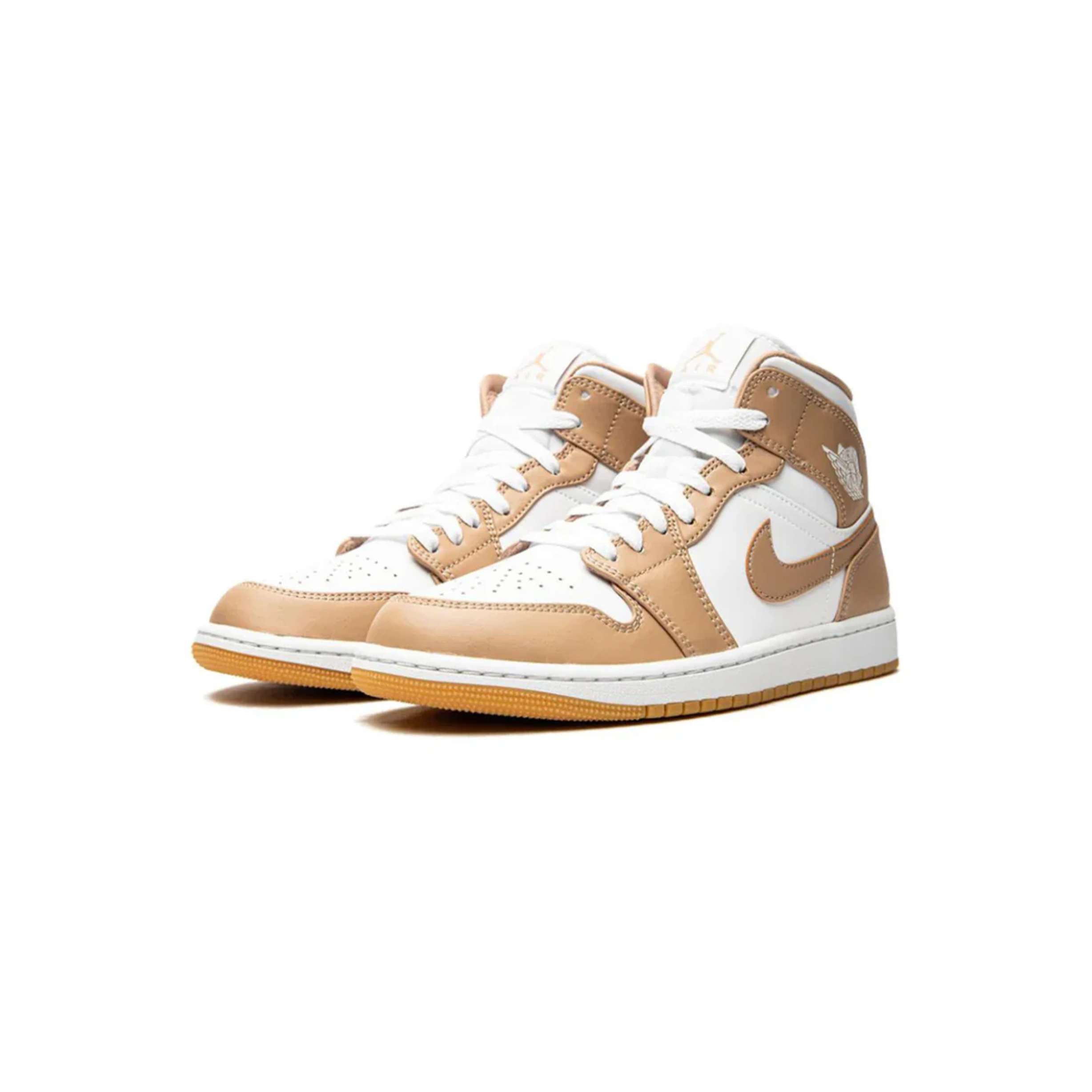 NIKE Air Jordan 1 Mid Tan Gum