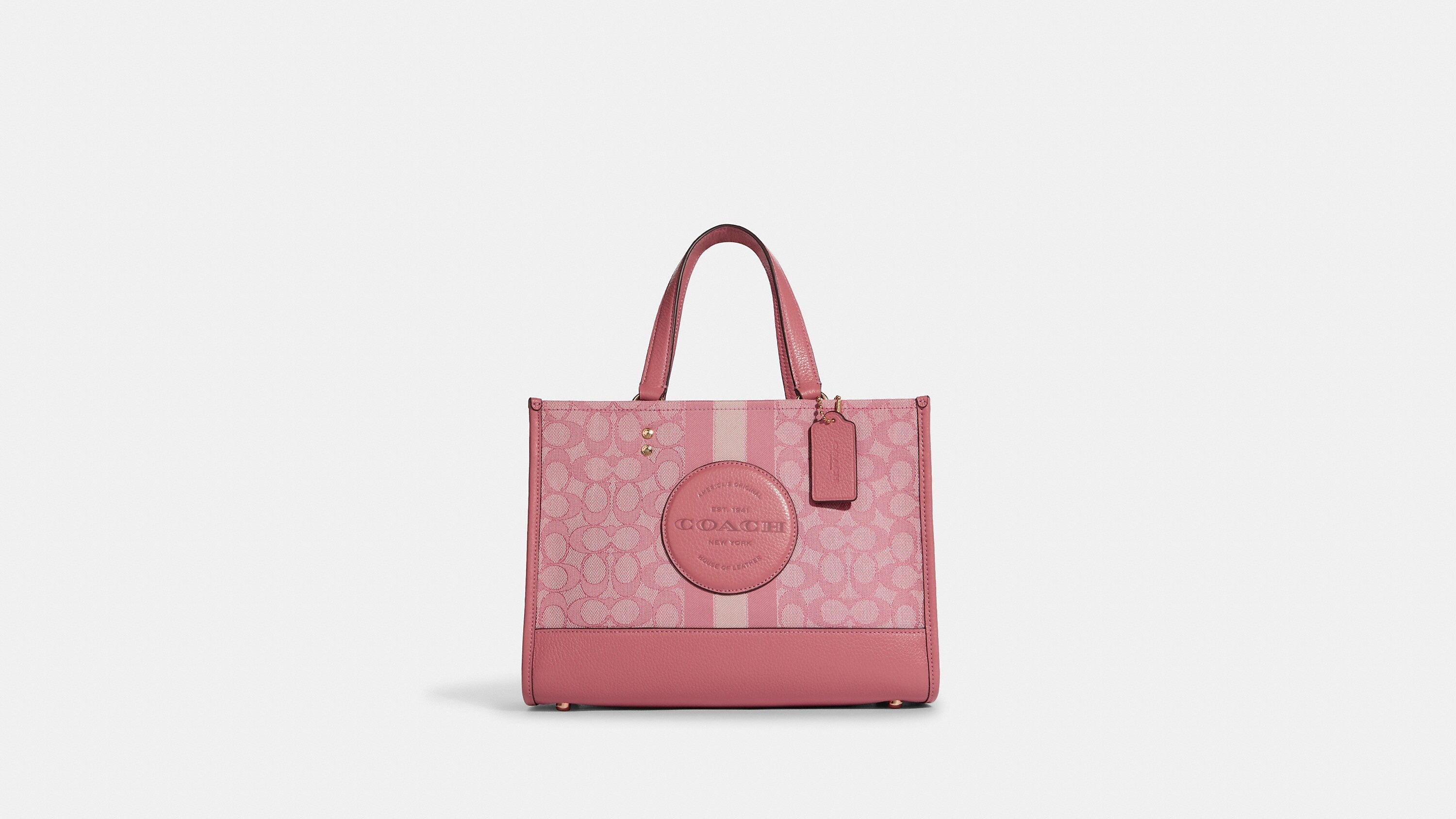 Coach Dempsey Carryall In Signature Jacquard With Stripe And Coach Patch