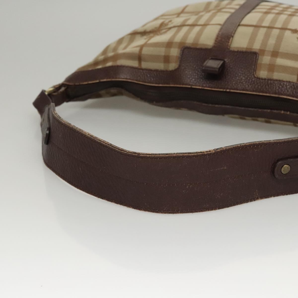 Burberry Nova Check Canvas Shoulder Bag (Pre-Owned)
