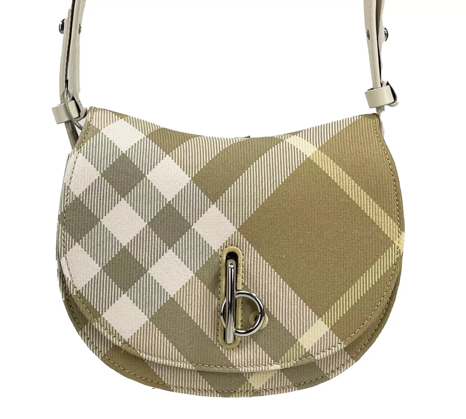 Burberry Mini Check Rocking Horse Crossbody Bag Women's Purse